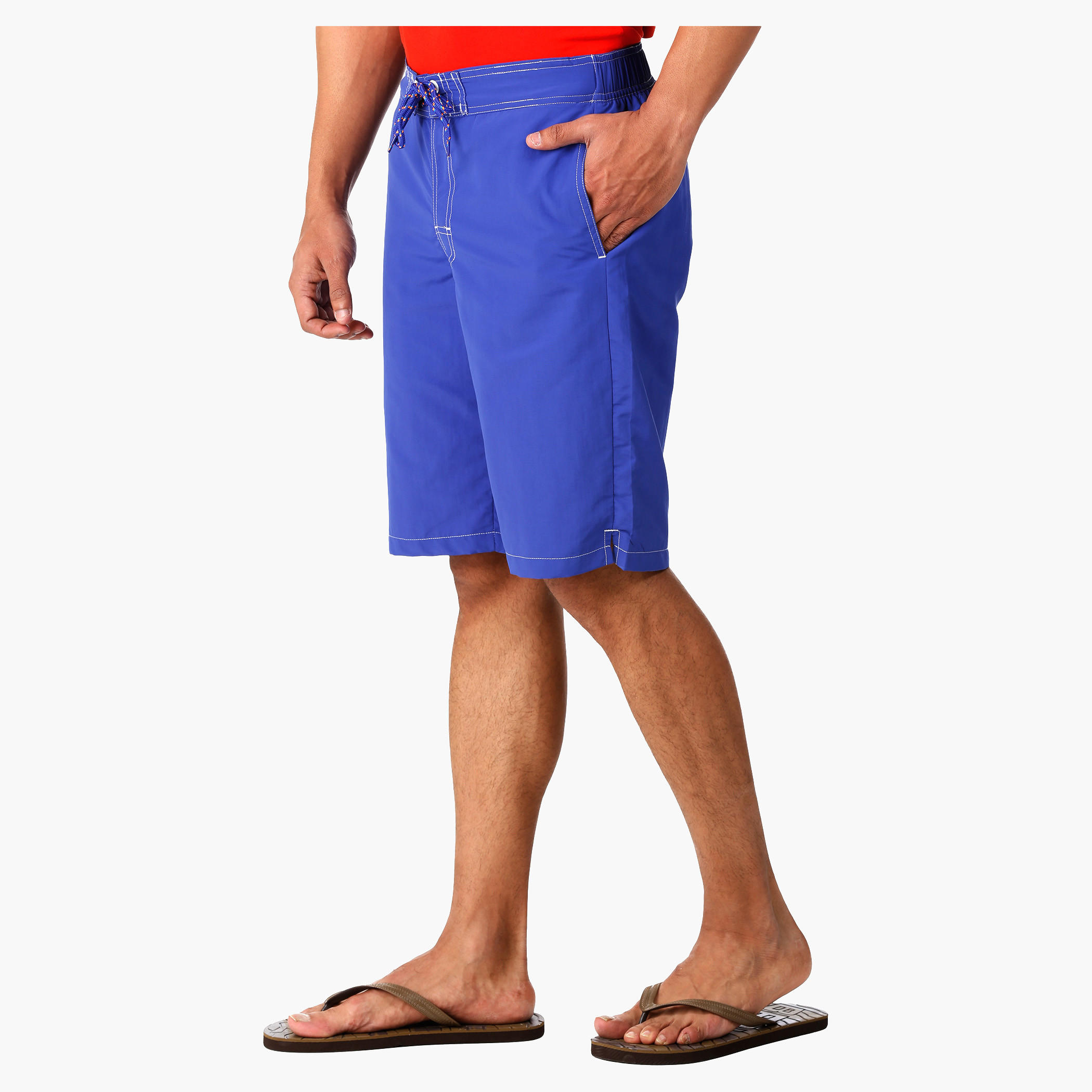 Boardshorts with Elasticated Waistband in Regular Fit-men-clothing-bottoms-shorts-image-3