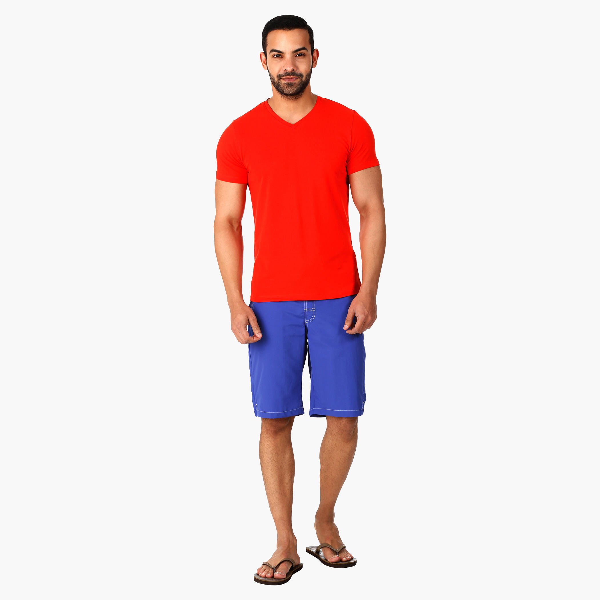 Boardshorts with Elasticated Waistband in Regular Fit-men-clothing-bottoms-shorts-image-5