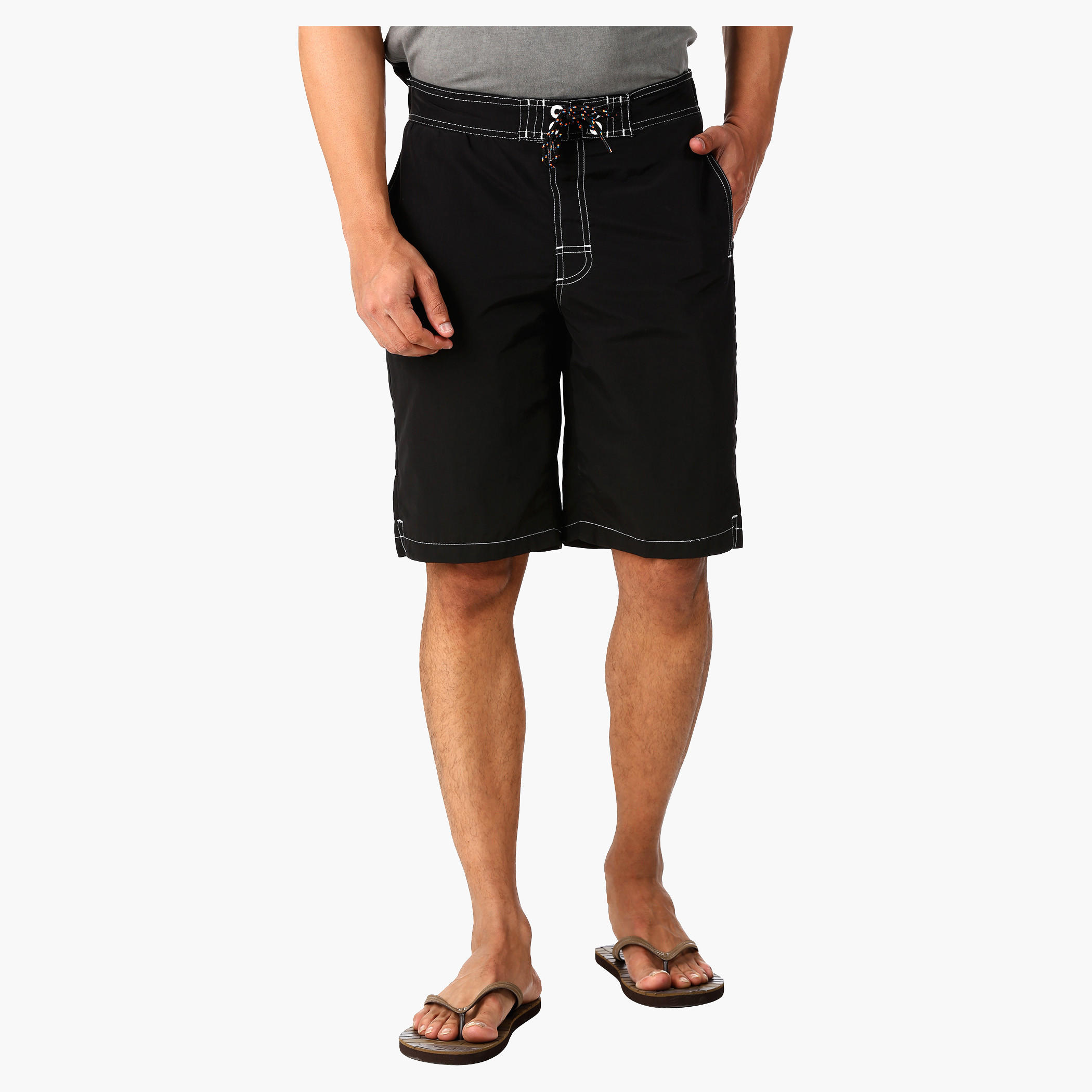 Boardshorts with Elasticated Waistband in Regular Fit-men-clothing-bottoms-shorts-image-11