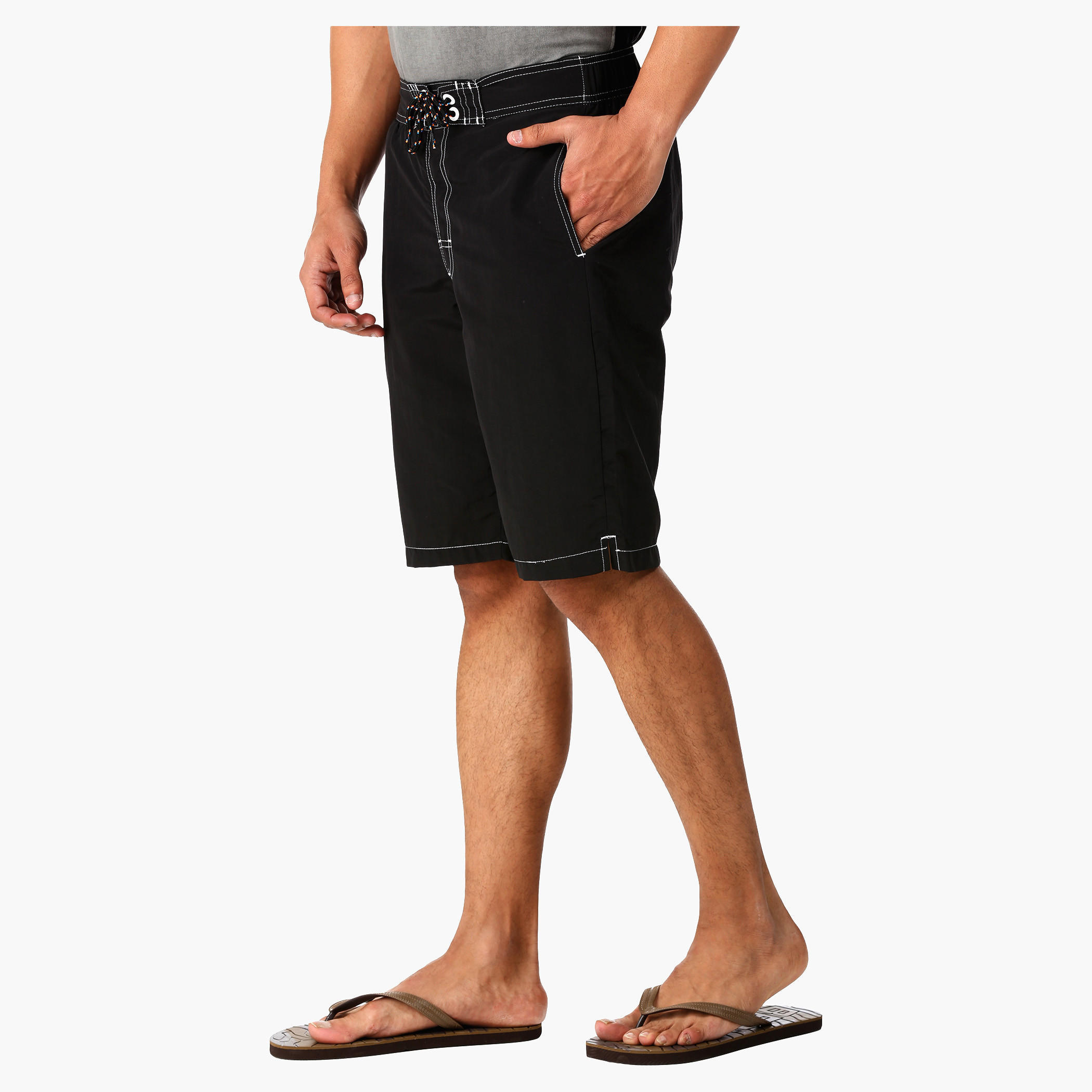 Boardshorts with Elasticated Waistband in Regular Fit-men-clothing-bottoms-shorts-image-13