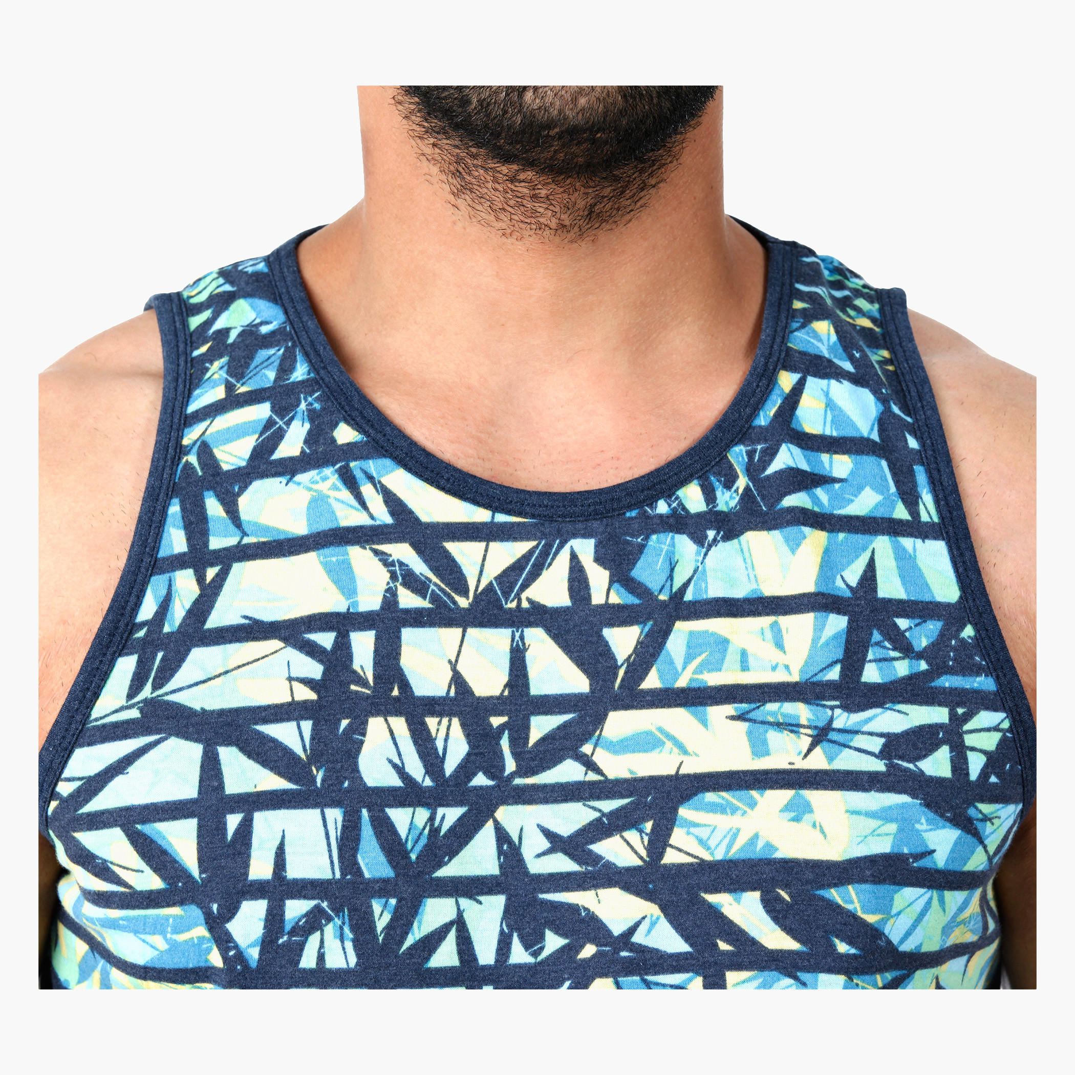 Printed Round Neck Tank Top in Regular Fit-men-clothing-tshirtsandpolos-vests-image-4