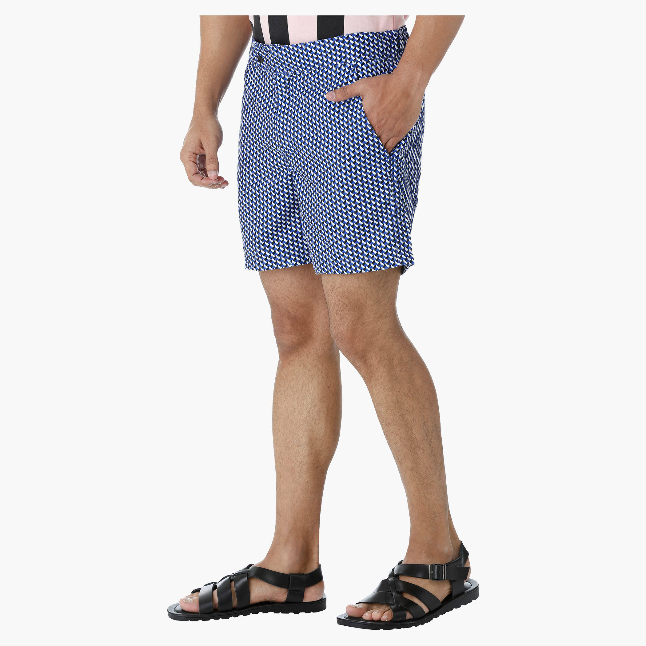 Printed Board Shorts with Back Zip Pocket-men-clothing-bottoms-shorts-image-3