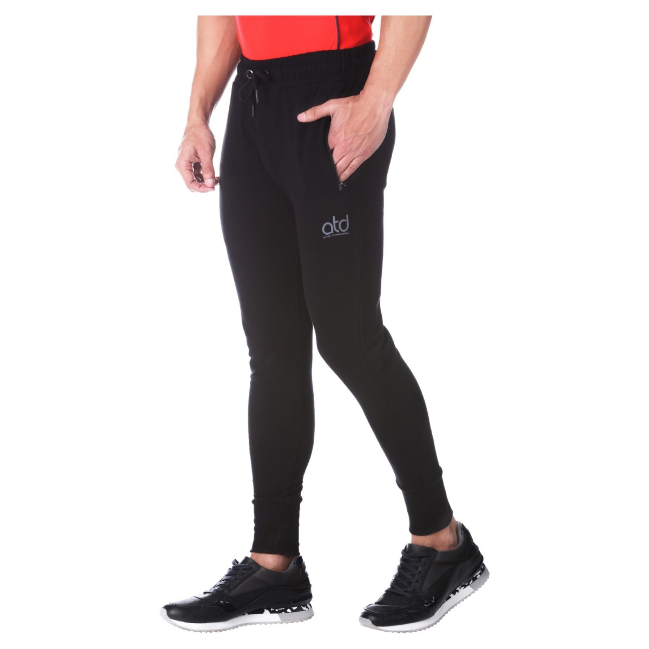 Solid Colour Jog Pants-men-clothing-sportswearandactivewear-bottoms-image-3