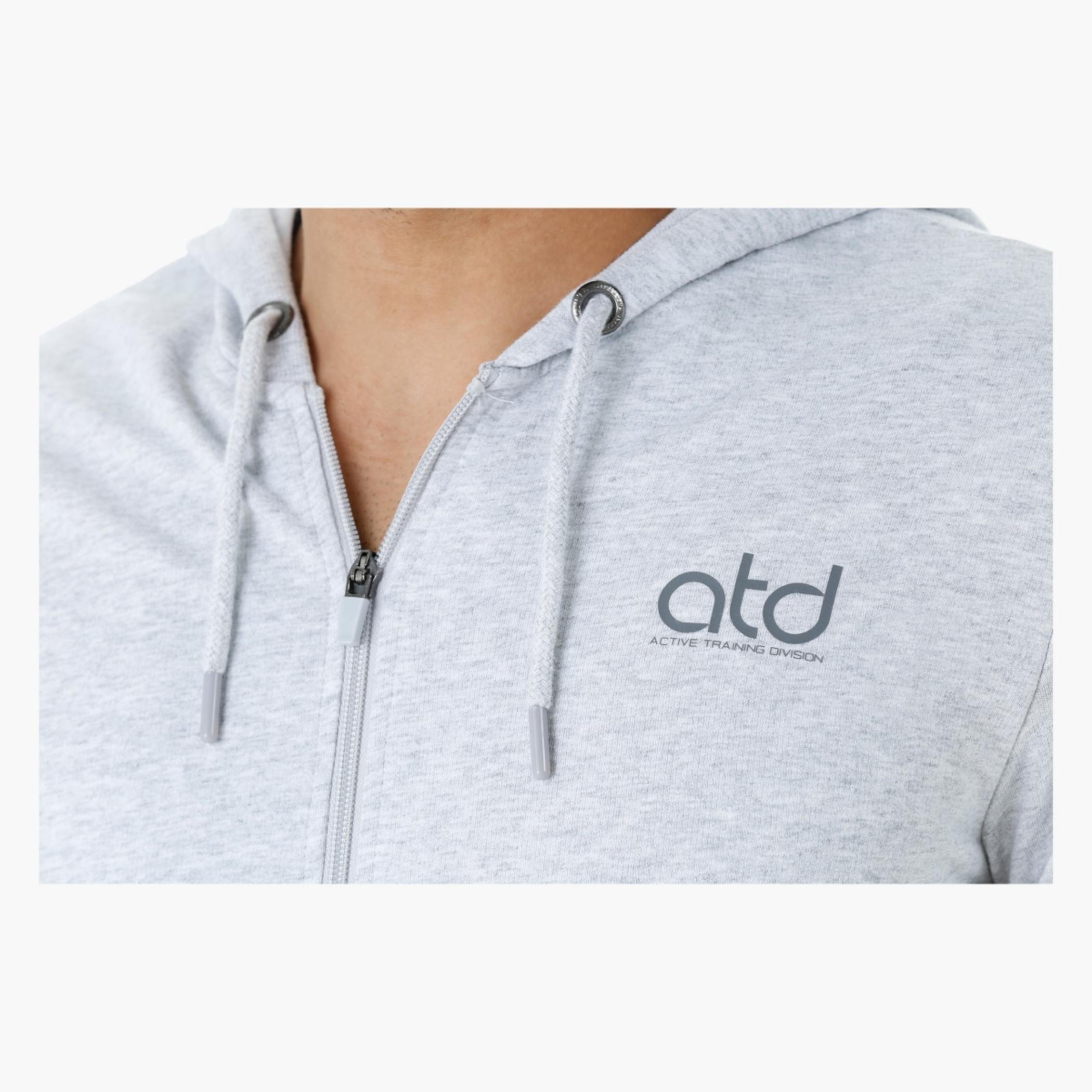 Melange Hooded Jacket with Long Sleeves-men-clothing-jacketsandblazers-jackets-image-4