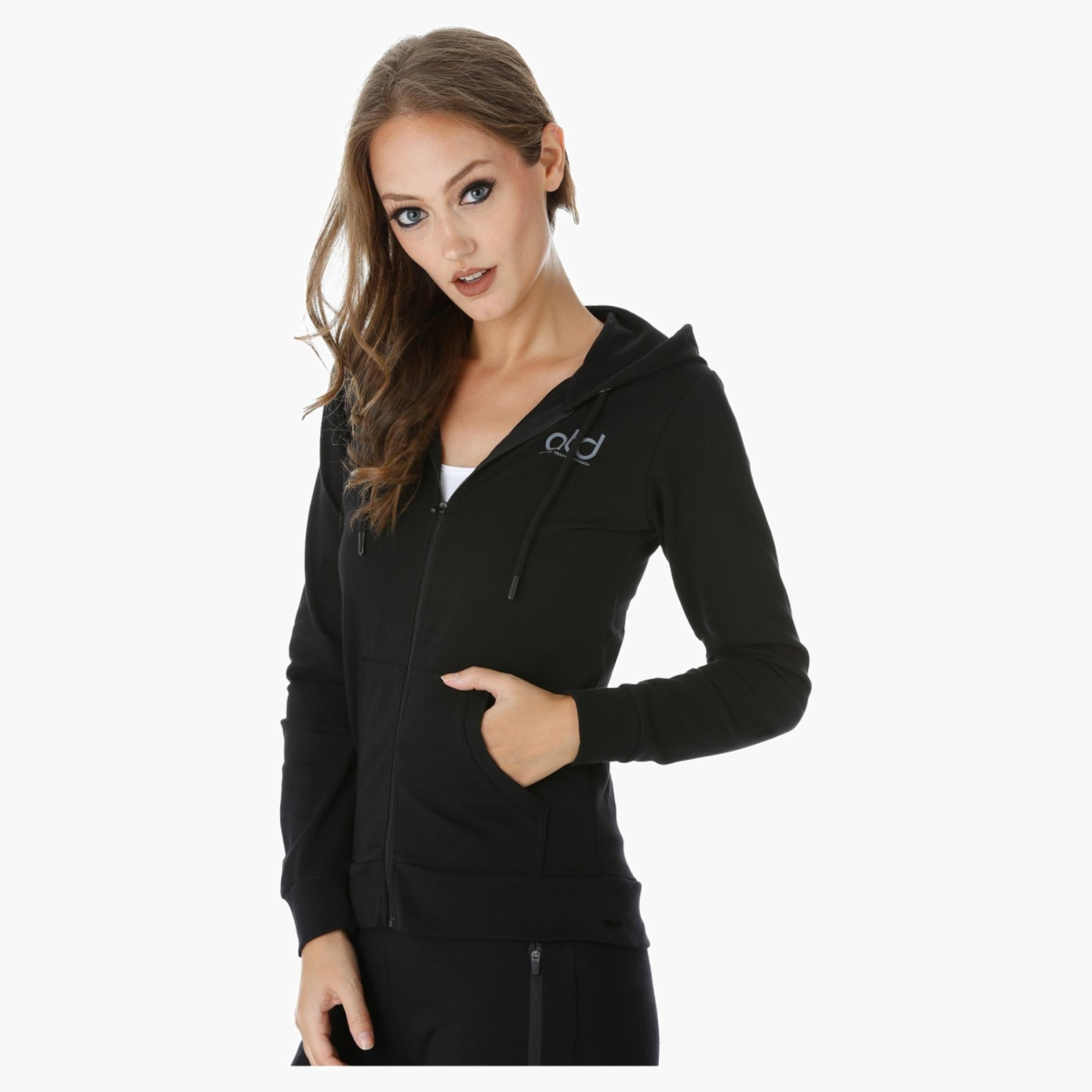 Hooded Jacket with Long Sleeves and Zip Closure-women-clothing-sportswearandactivewear-hoodiesandsweatshirts-image-8