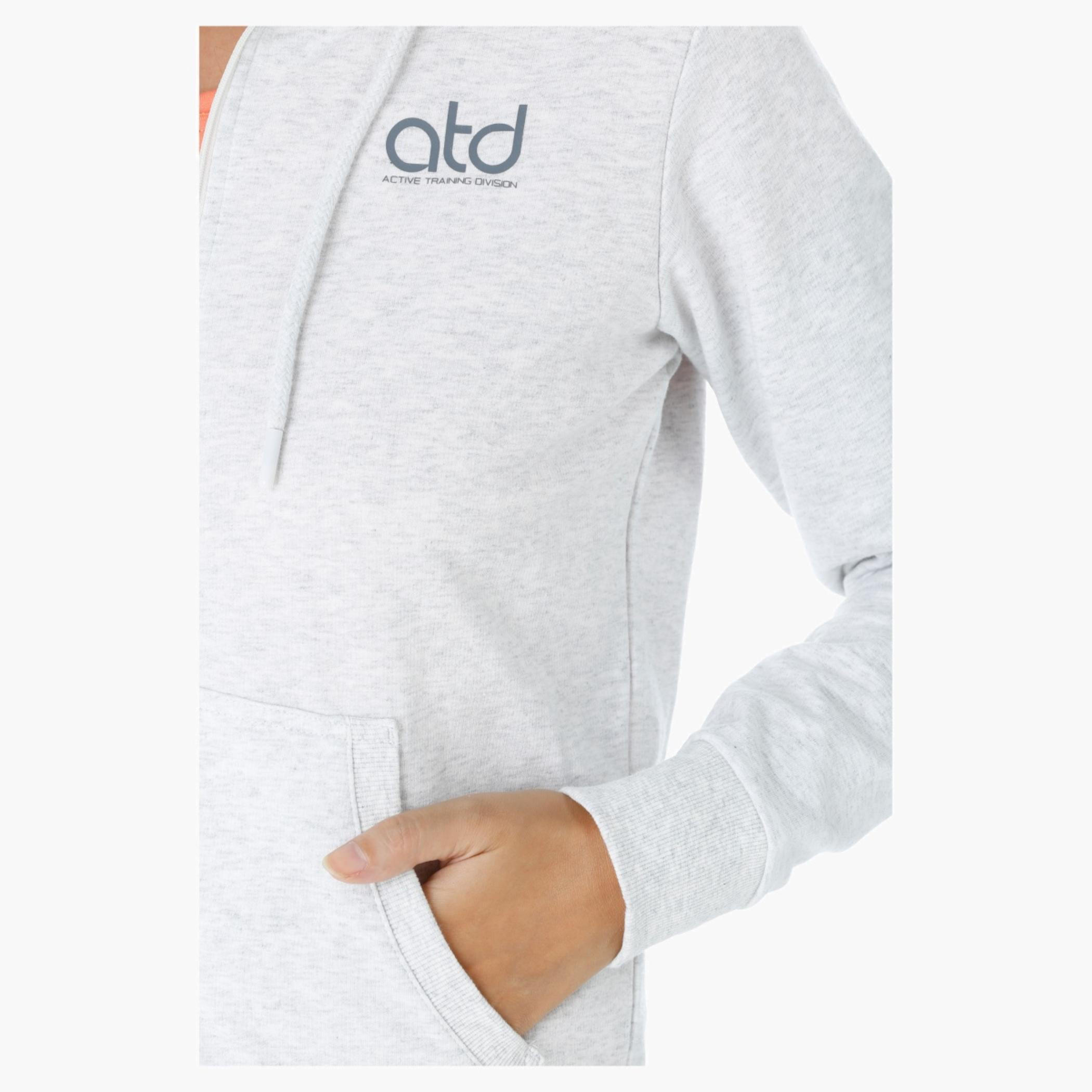 Hooded Jacket with Long Sleeves and Zip Closure-women-clothing-sportswearandactivewear-hoodiesandsweatshirts-image-2