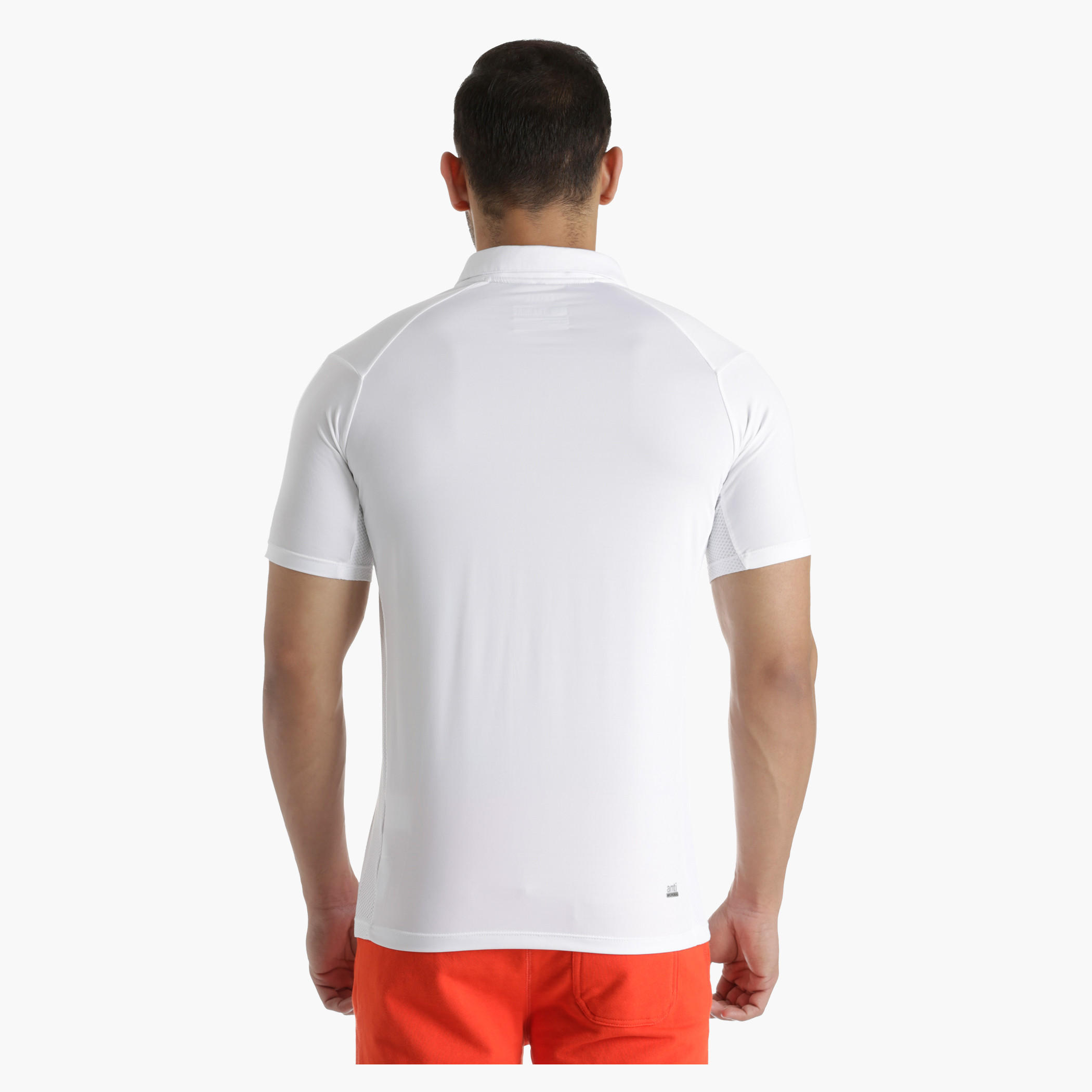 Polo T-Shirt with Raglan Sleeves and Cut-and-Sew Mesh Inserts in Regular Fit-men-clothing-tshirtsandpolos-polos-image-2