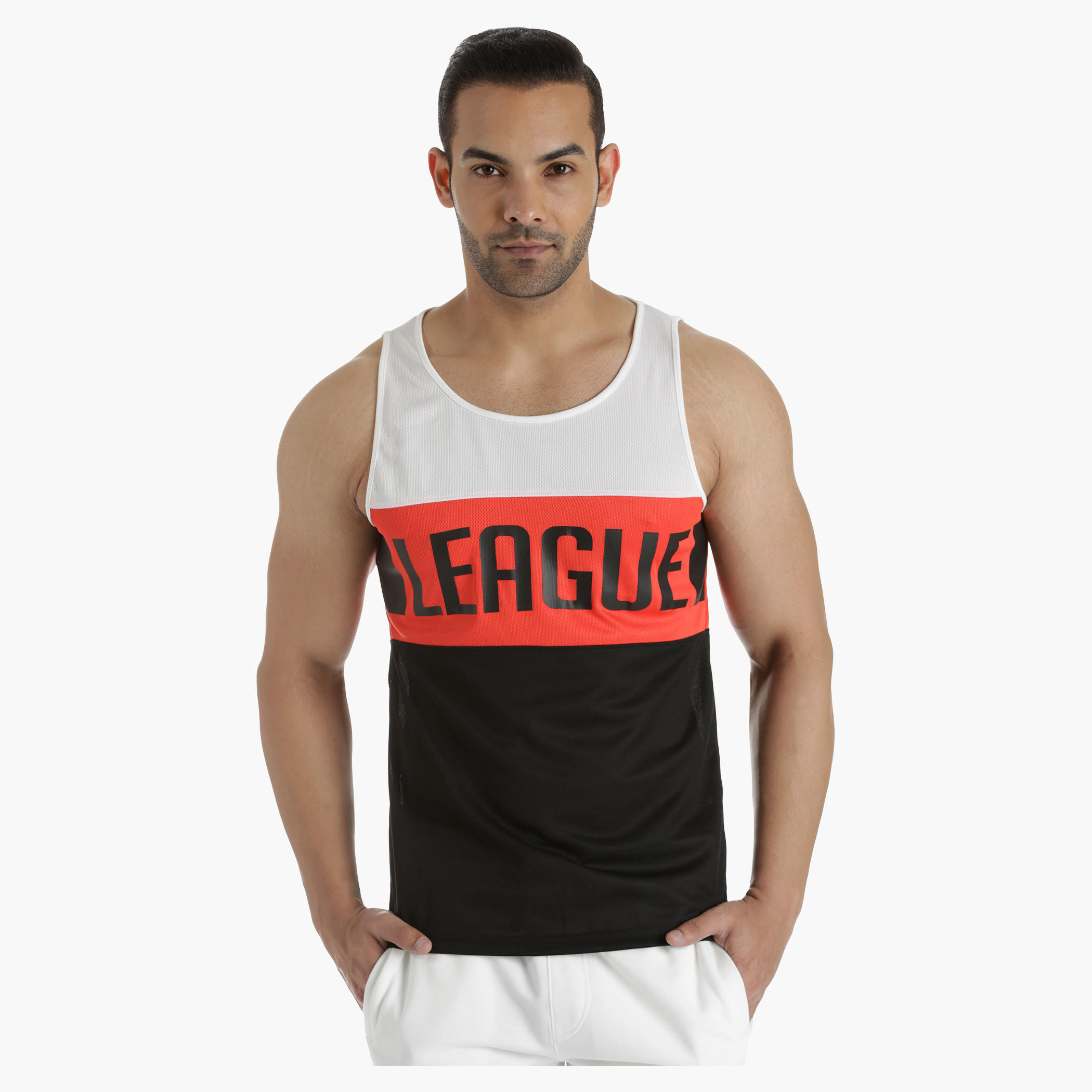 Printed Mesh Cut-and-Sew Tank Top in Regular Fit-men-clothing-sportswearandactivewear-tshirtsandpolos-image-1