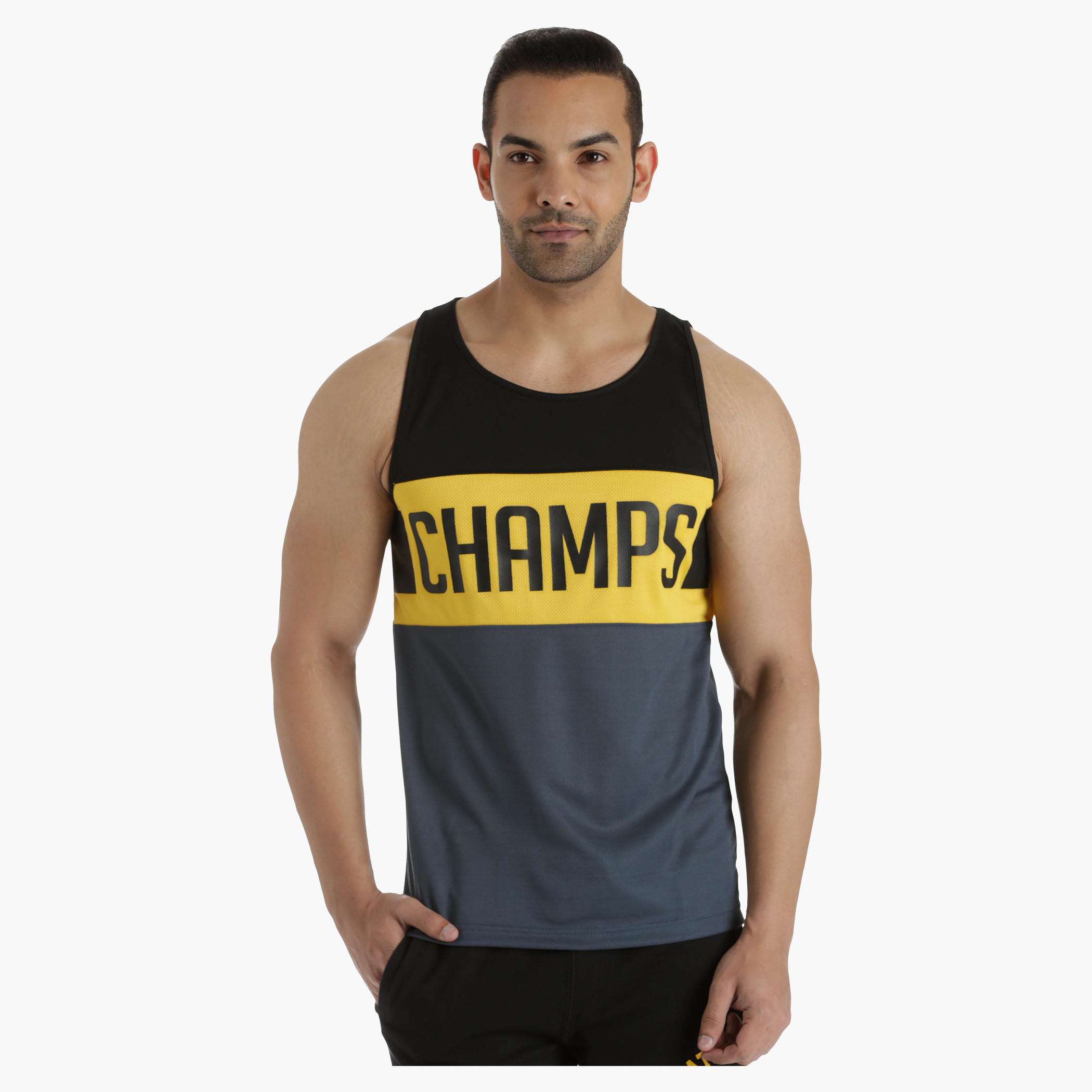 Printed Mesh Cut-and-Sew Tank Top in Regular Fit-men-clothing-sportswearandactivewear-tshirtsandpolos-image-1