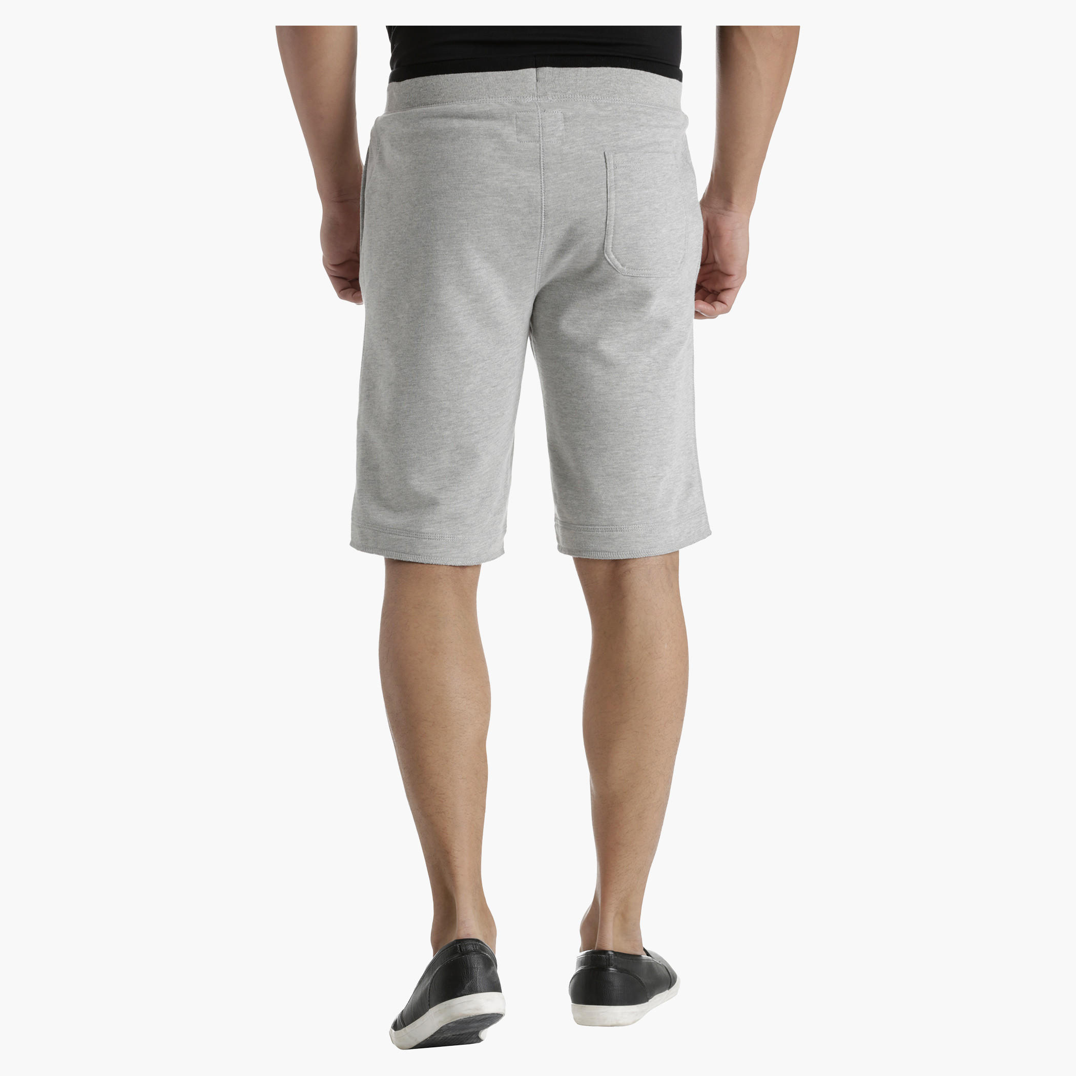 Printed Half-Length Shorts with Waistband Tipping-men-clothing-sportswearandactivewear-bottoms-image-2