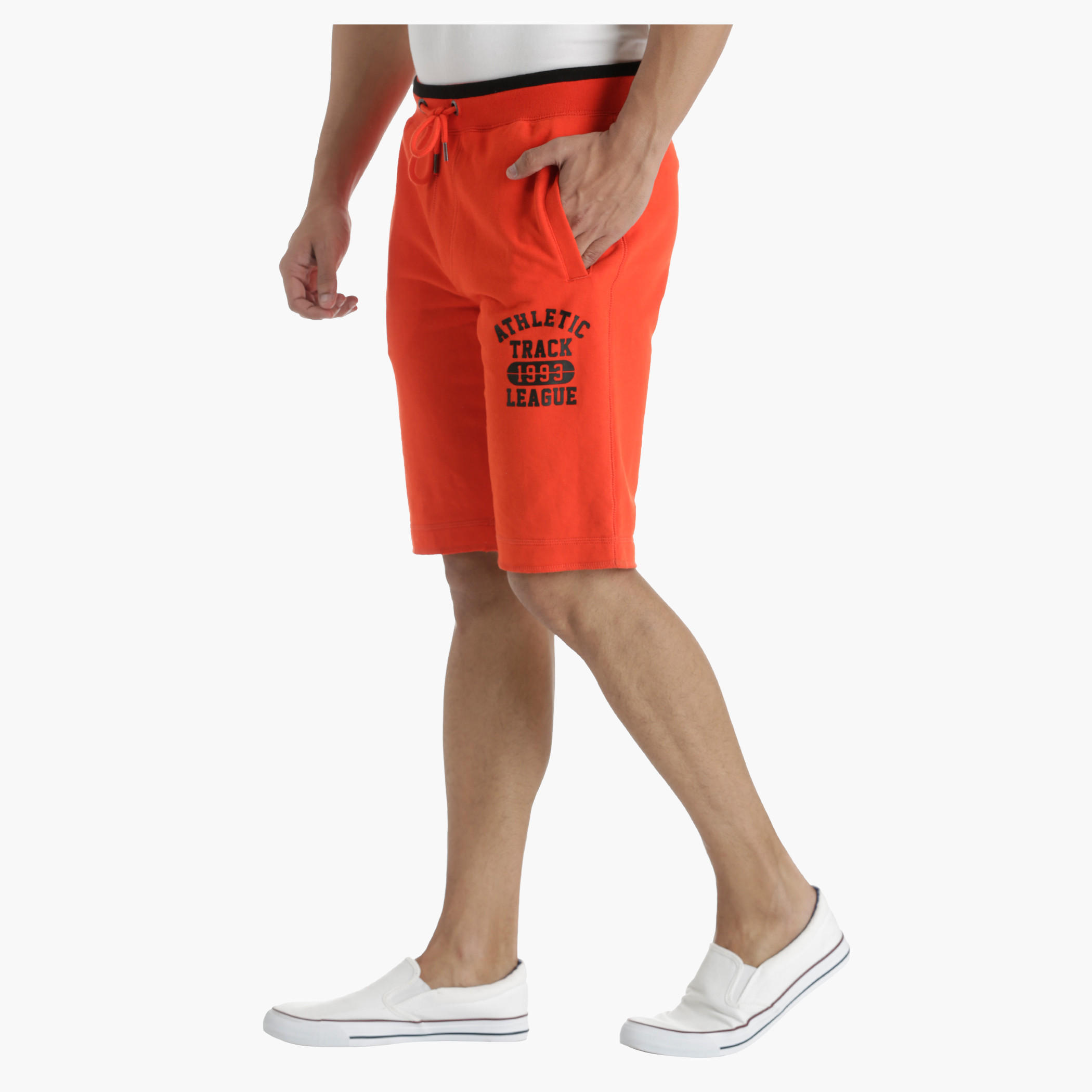 Printed Half-Length Shorts with Waistband Tipping-men-clothing-sportswearandactivewear-bottoms-image-3