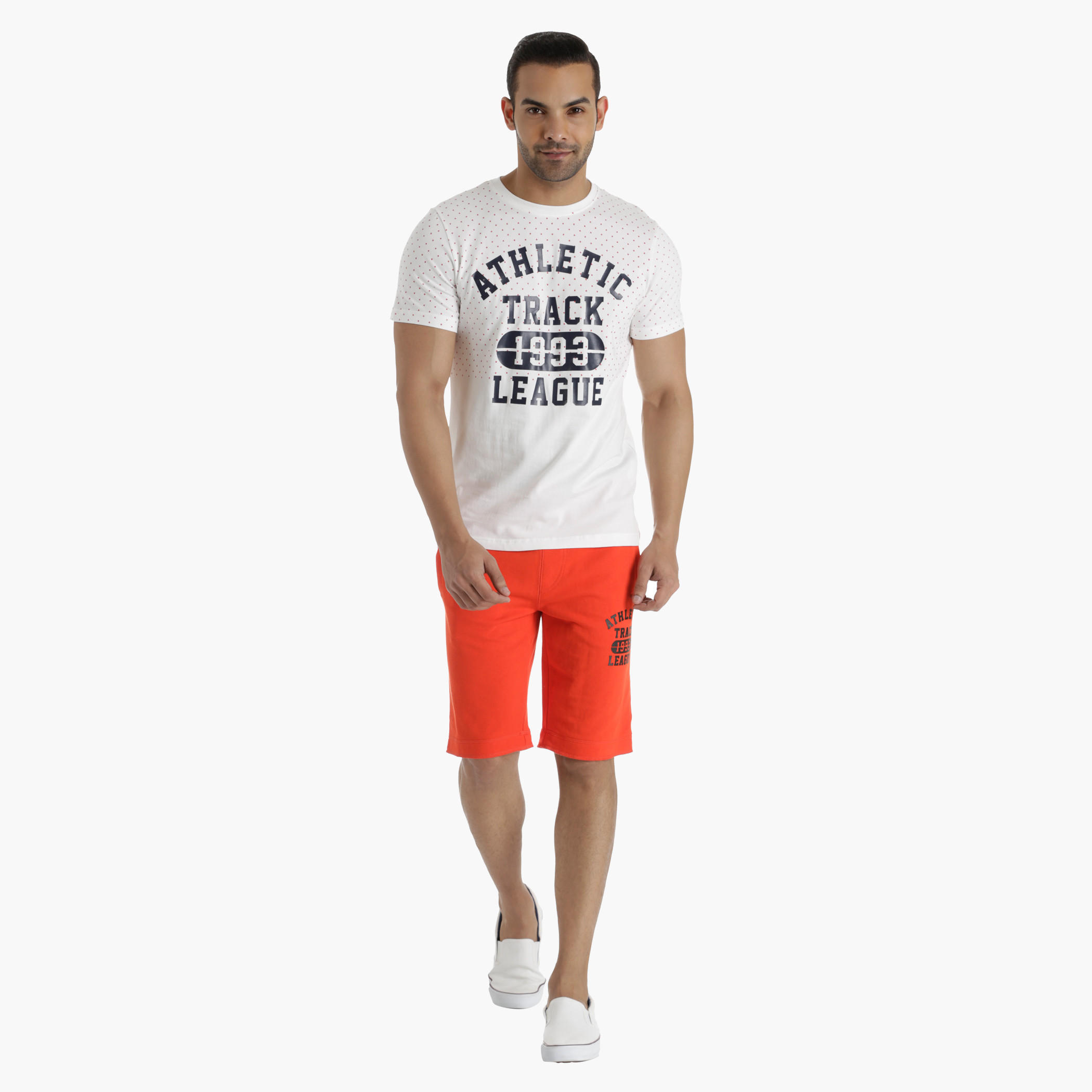 Printed Half-Length Shorts with Waistband Tipping-men-clothing-sportswearandactivewear-bottoms-image-5