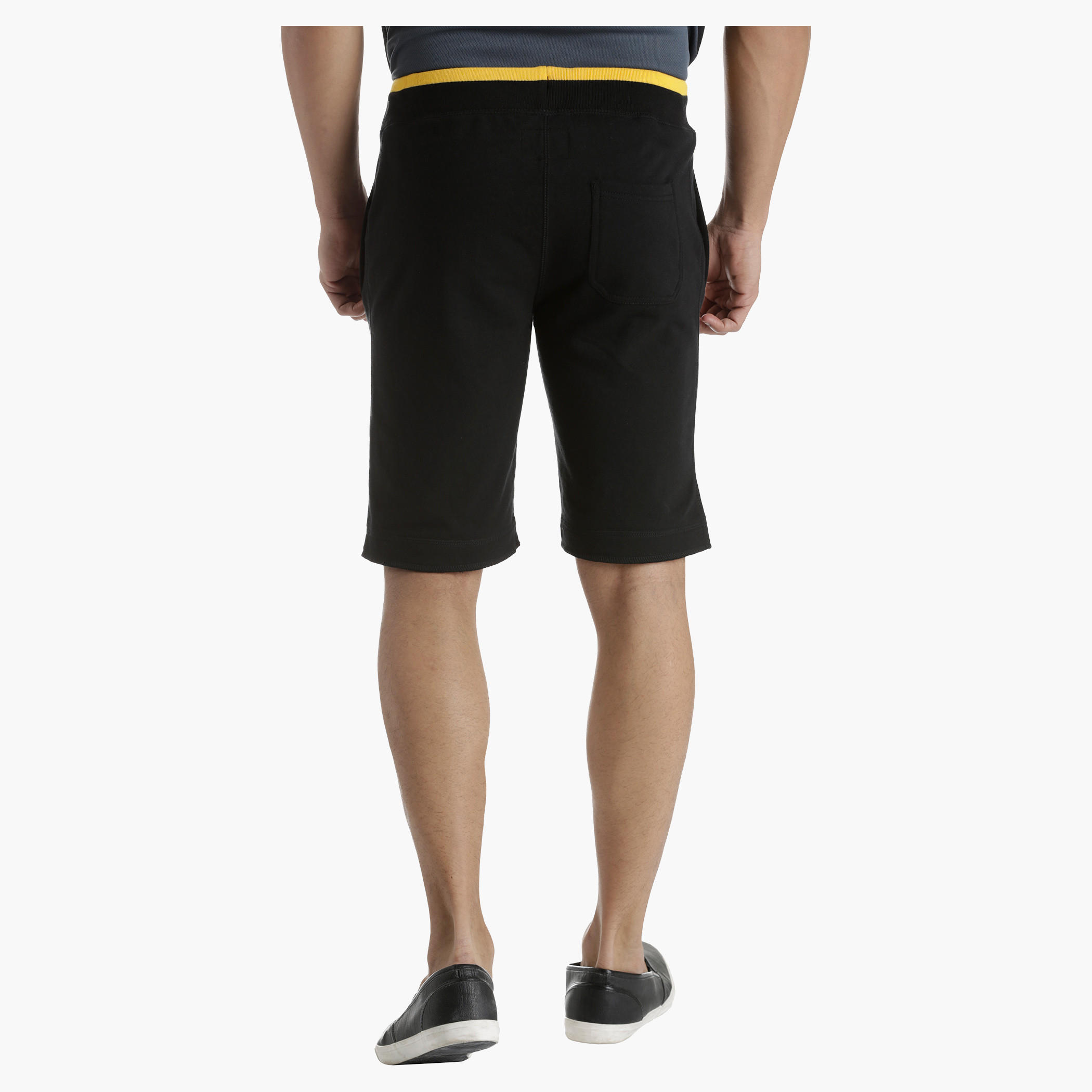 Printed Half-Length Shorts with Waistband Tipping-men-clothing-sportswearandactivewear-bottoms-image-7