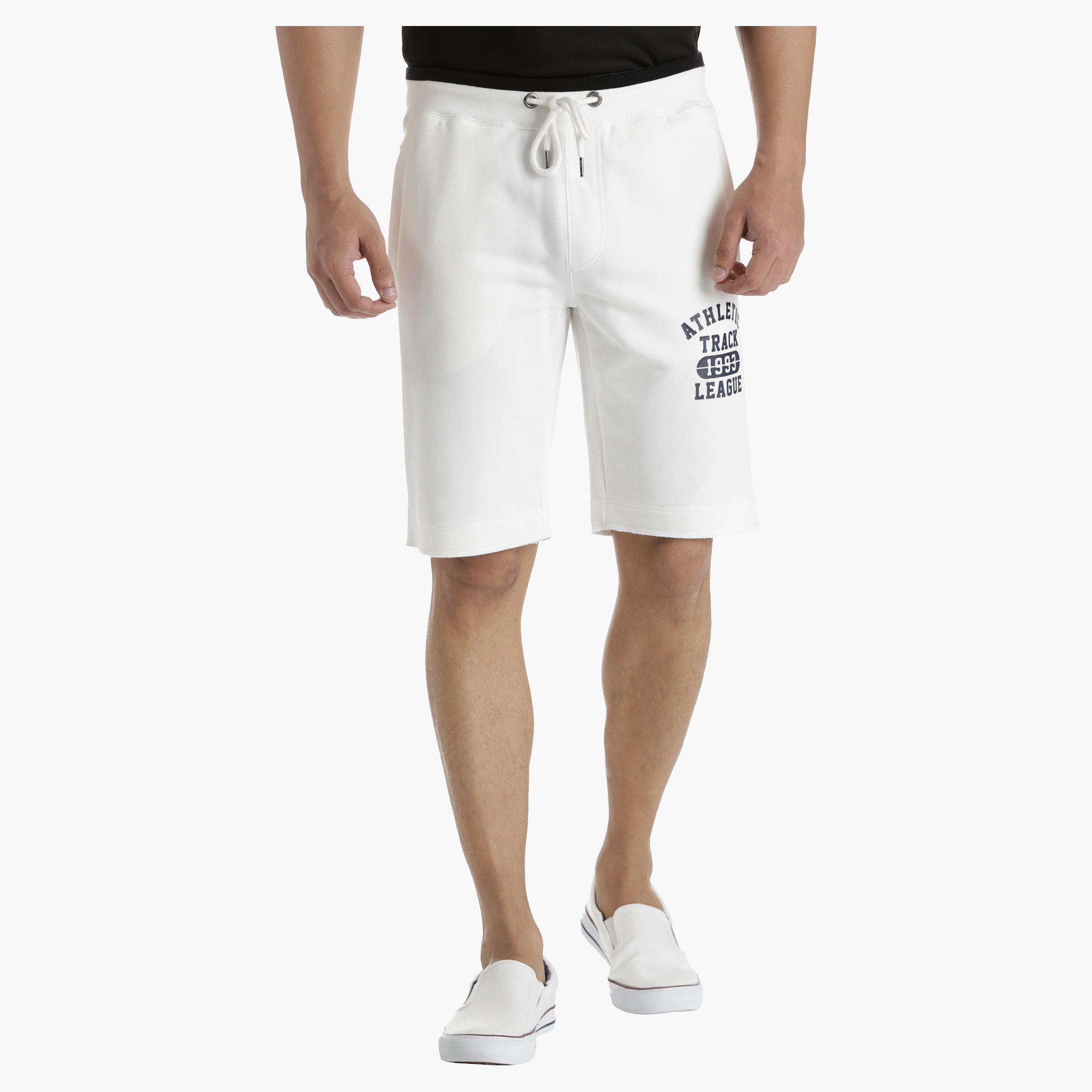 Printed Half-Length Shorts with Waistband Tipping-men-clothing-sportswearandactivewear-bottoms-image-11