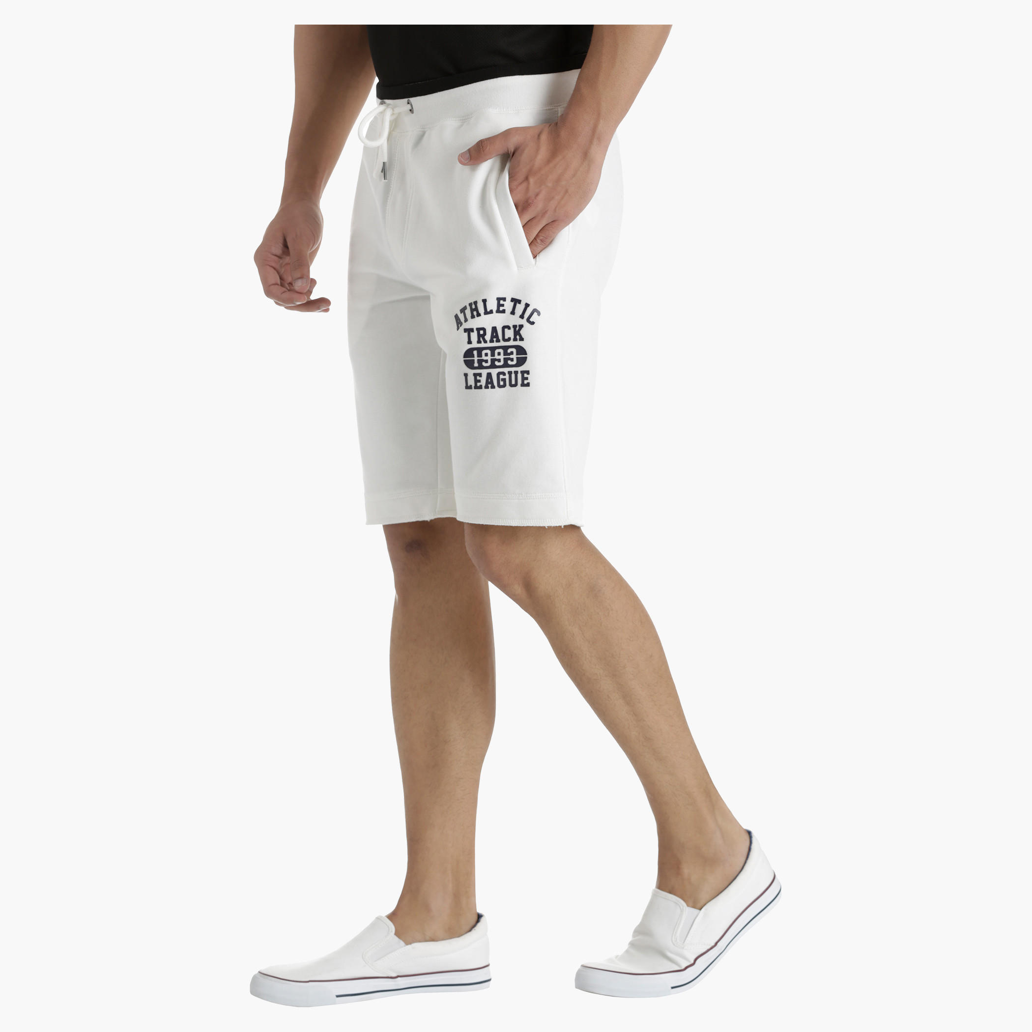 Printed Half-Length Shorts with Waistband Tipping-men-clothing-sportswearandactivewear-bottoms-image-13