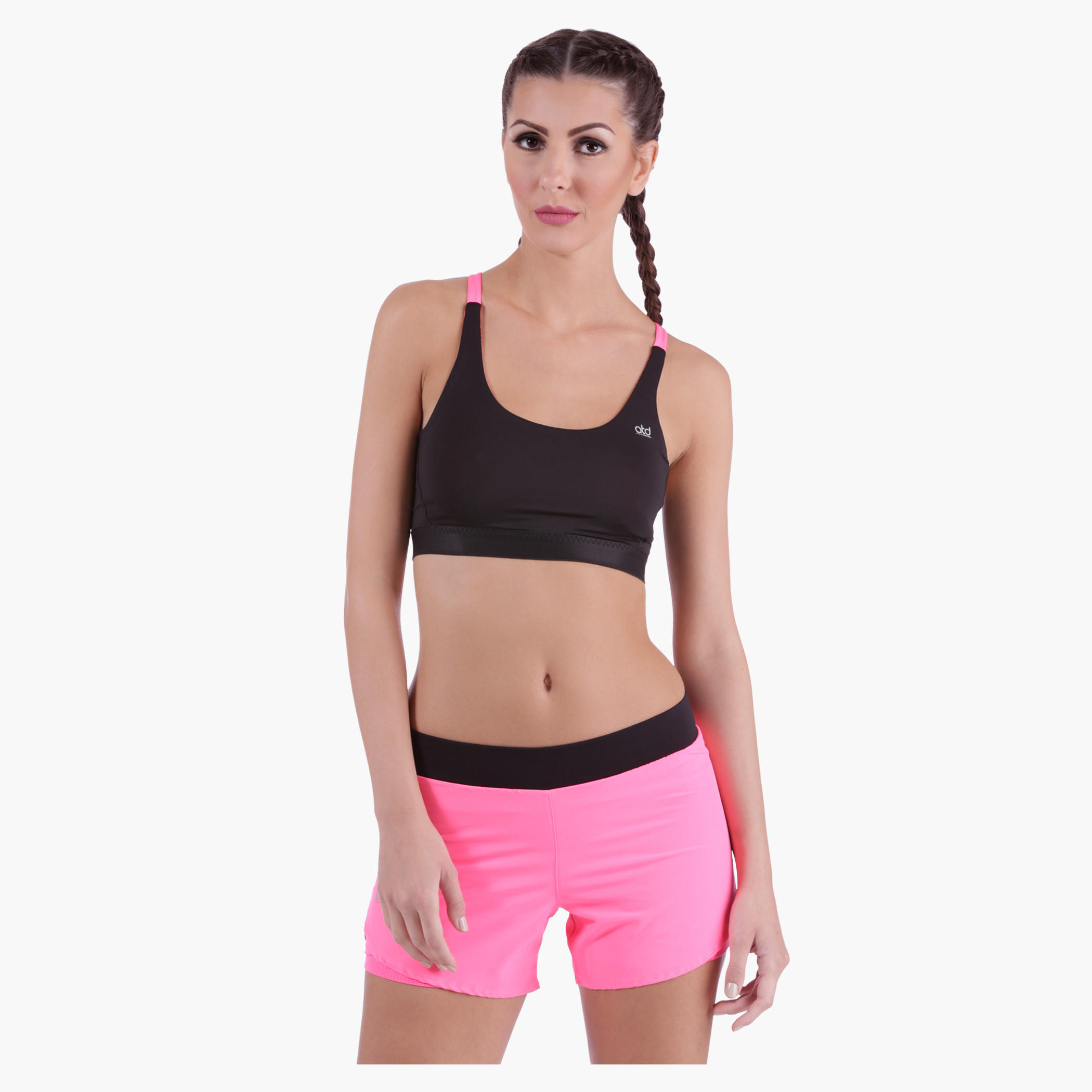 Reversible Sports Bra with Contrast Straps-sports-women-clothing-sportsbras-image-1