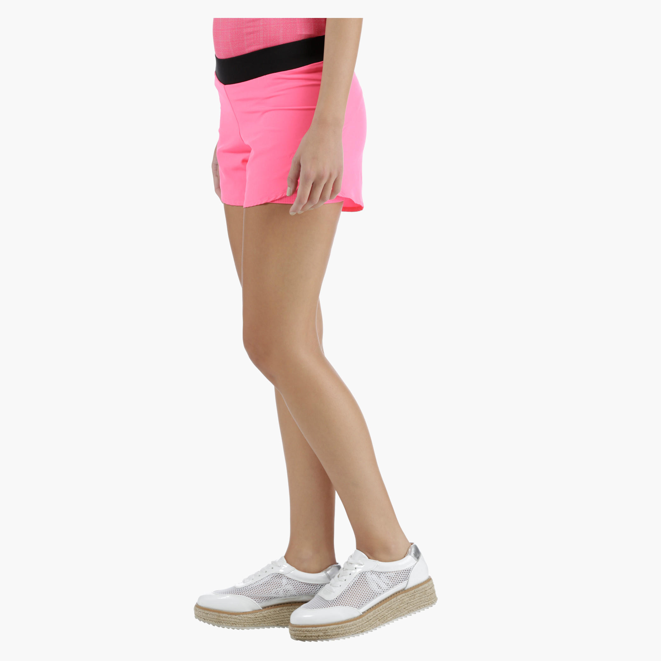 Running Shorts with Inner Extended Mesh in Regular Fit-women-clothing-sportswearandactivewear-bottoms-image-3