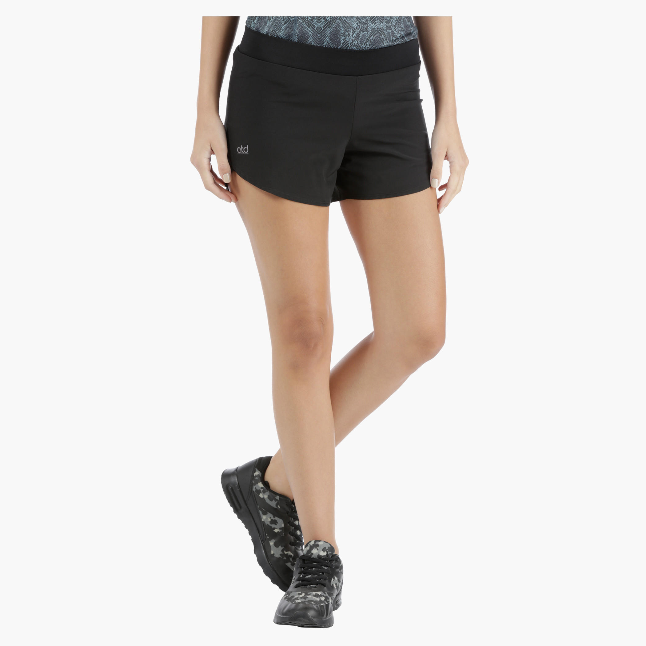 Running Shorts with Inner Extended Mesh in Regular Fit-women-clothing-sportswearandactivewear-bottoms-image-6