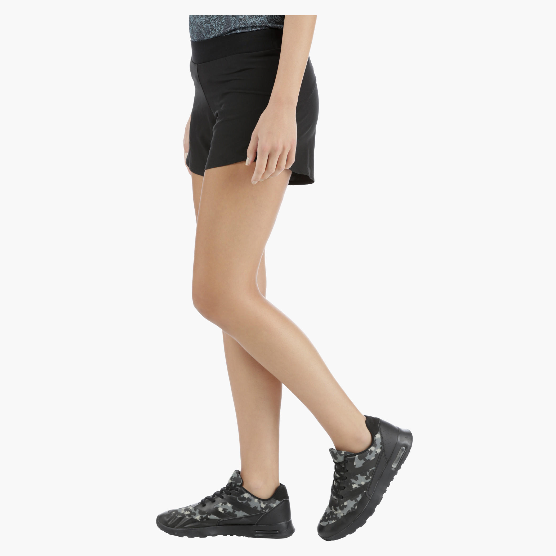 Running Shorts with Inner Extended Mesh in Regular Fit-women-clothing-sportswearandactivewear-bottoms-image-8