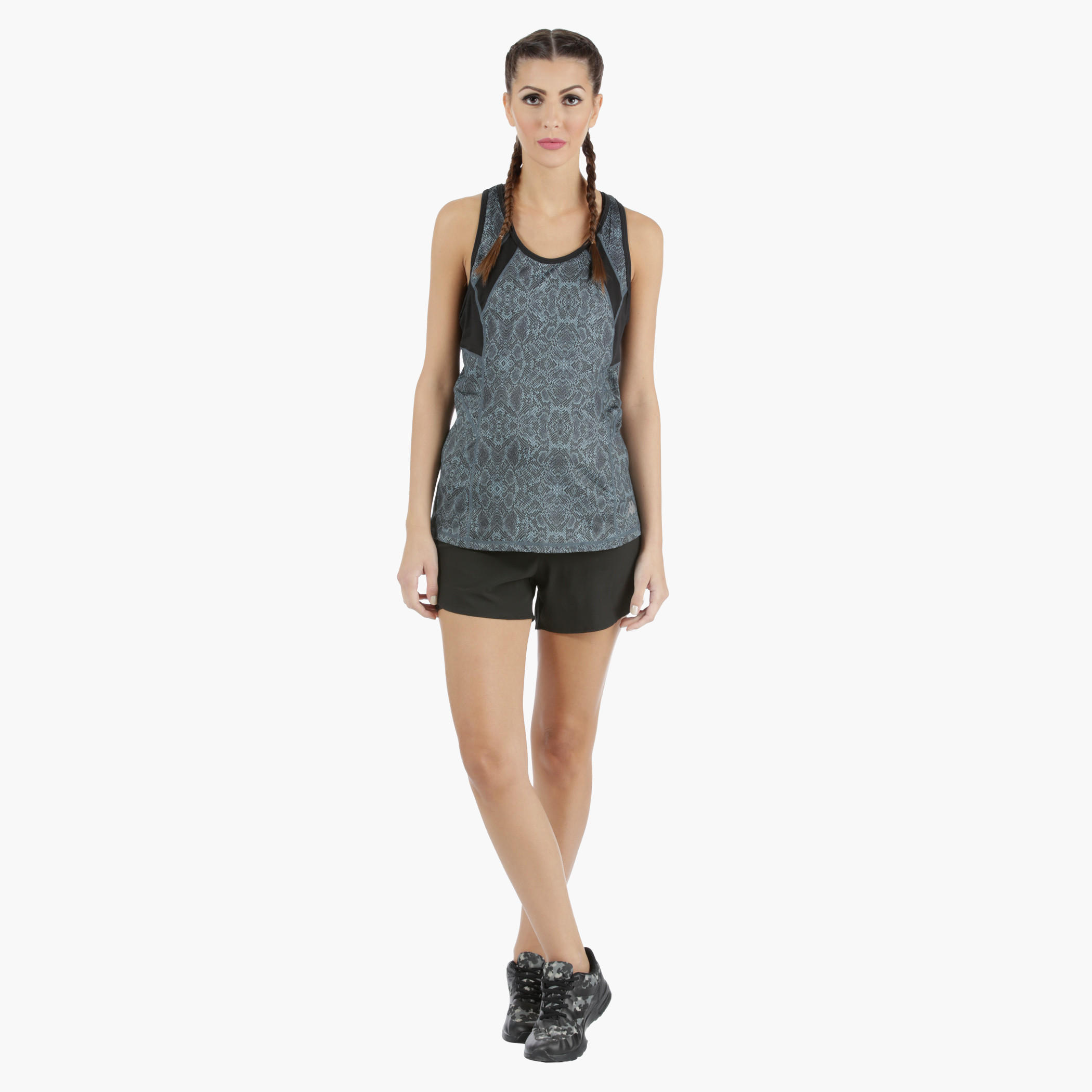 Running Shorts with Inner Extended Mesh in Regular Fit-women-clothing-sportswearandactivewear-bottoms-image-10