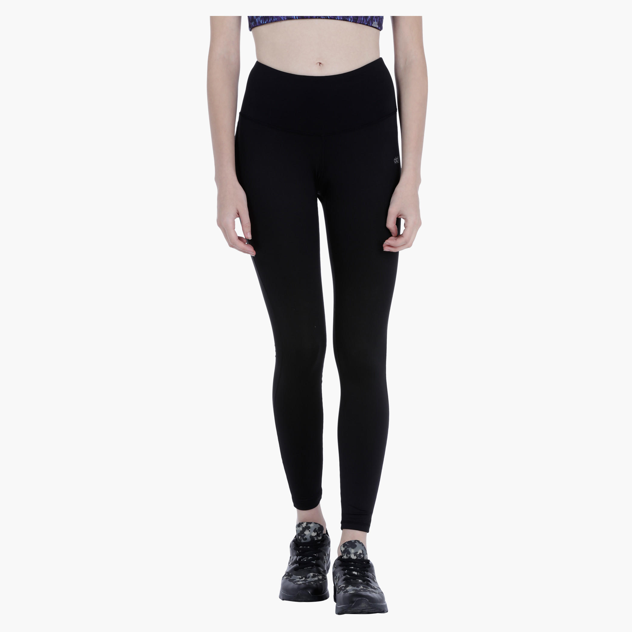 Casual Leggings with High Waistband in Regular Fit-women-clothing-sportswearandactivewear-bottoms-image-1