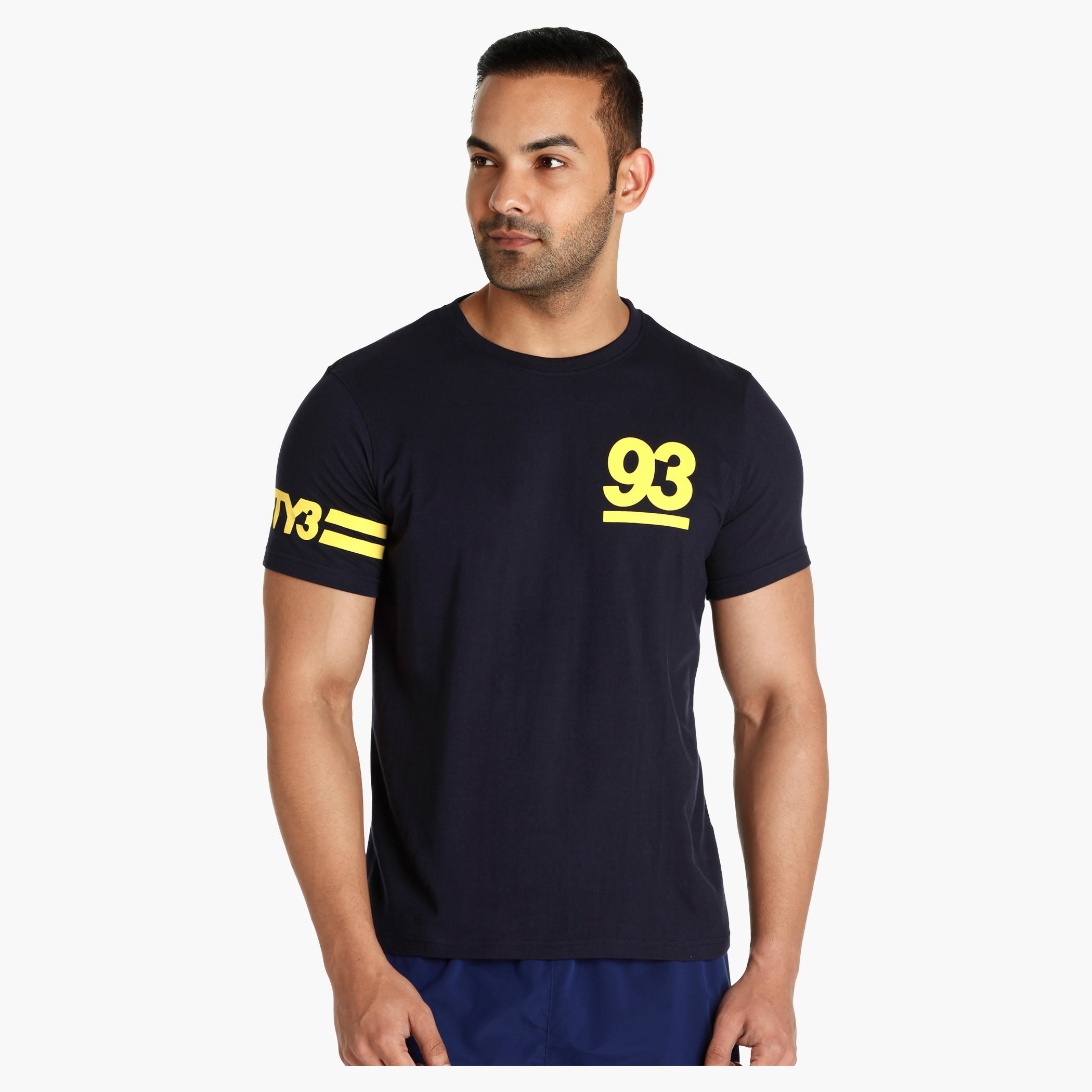 Graphic Print T-Shirt with Short Sleeves-men-clothing-tshirtsandpolos-tshirts-image-1