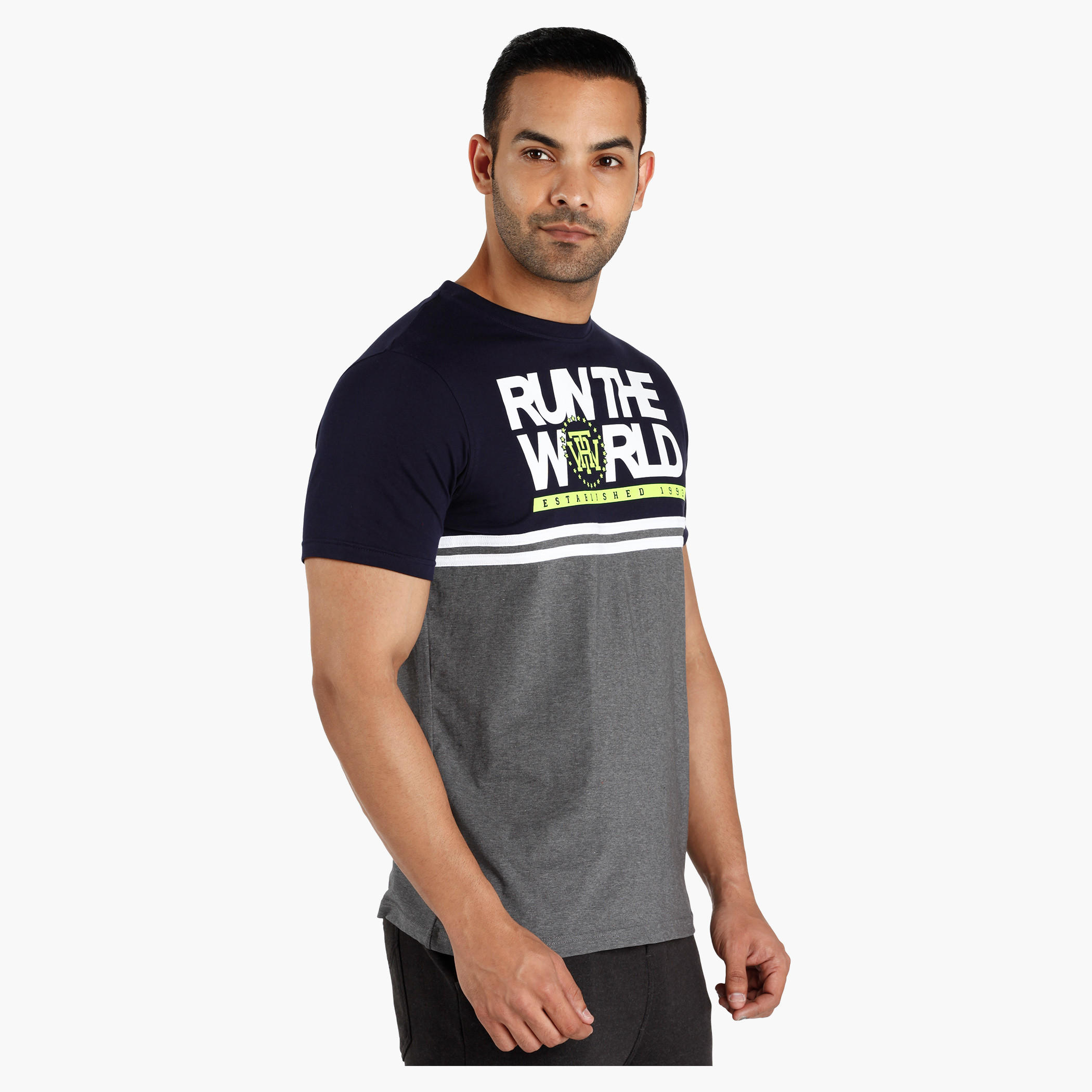 Graphic Print T-Shirt with Short Sleeves-men-clothing-tshirtsandpolos-tshirts-image-3