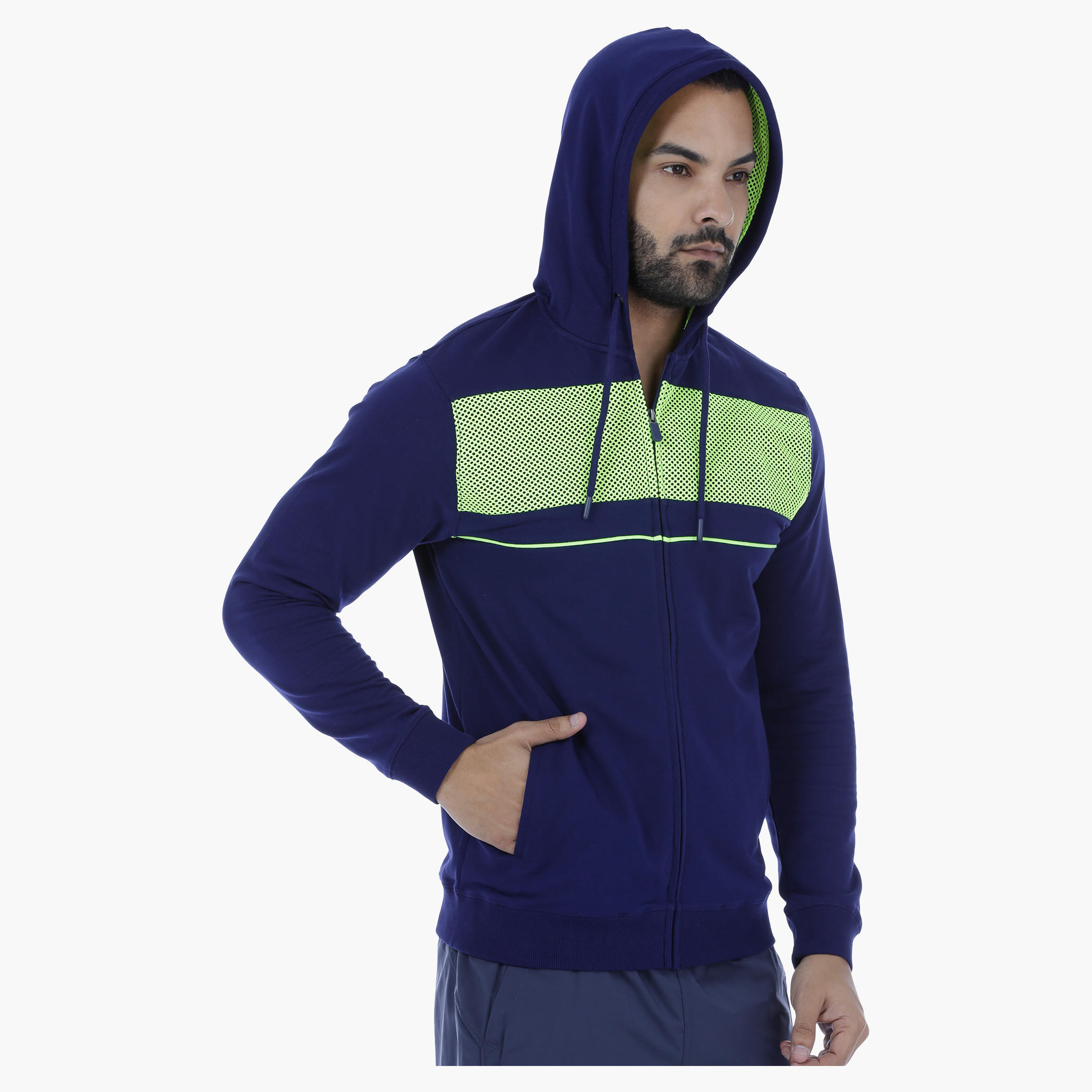 Long Sleeves Hooded Jacket with Mesh Detail-men-winterwear-hoodiesandsweatshirts-image-3