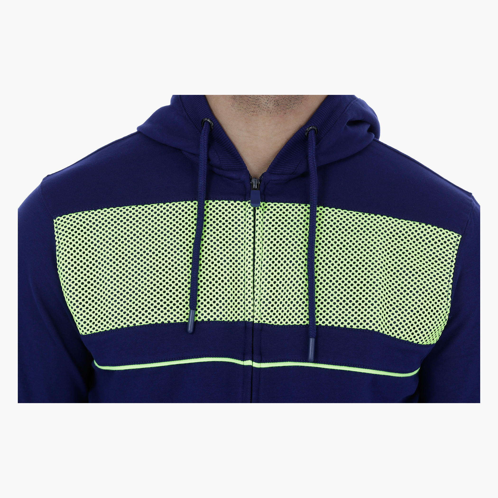 Long Sleeves Hooded Jacket with Mesh Detail-men-winterwear-hoodiesandsweatshirts-image-2