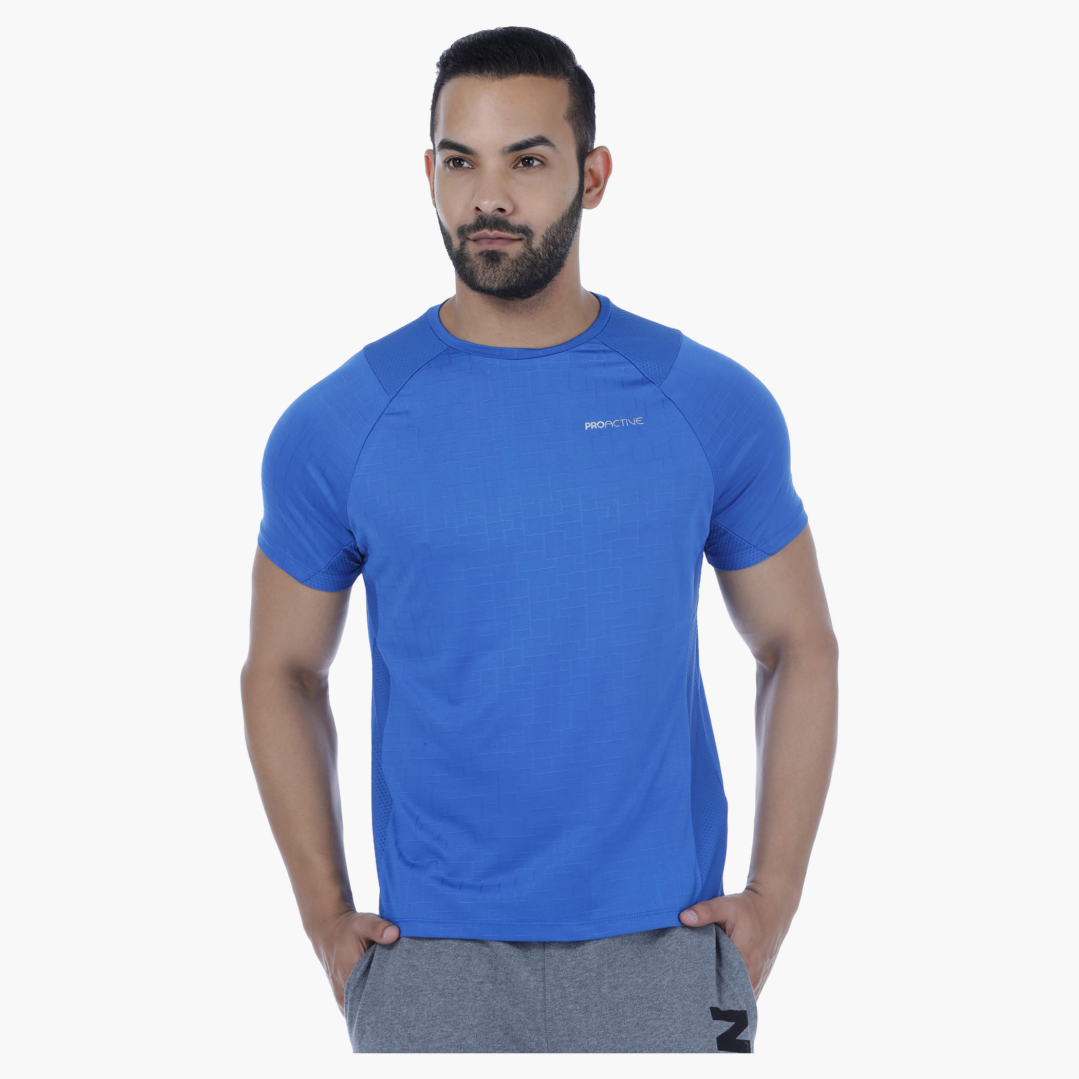Short Sleeves T-Shirt with Mesh Detail-men-clothing-sportswearandactivewear-tshirtsandpolos-image-1