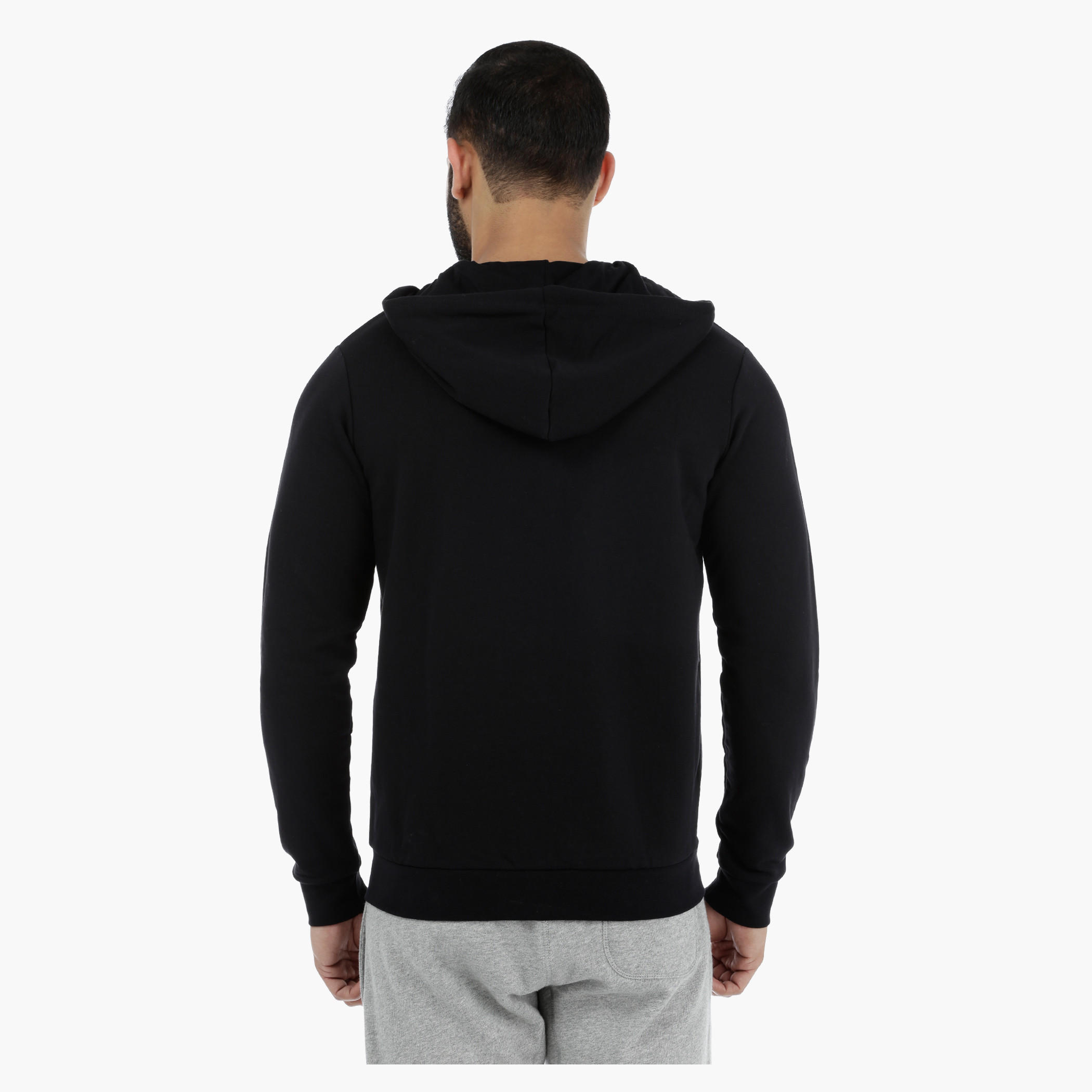 Hooded Sweatshirt with Earbuds-men-winterwear-hoodiesandsweatshirts-image-2
