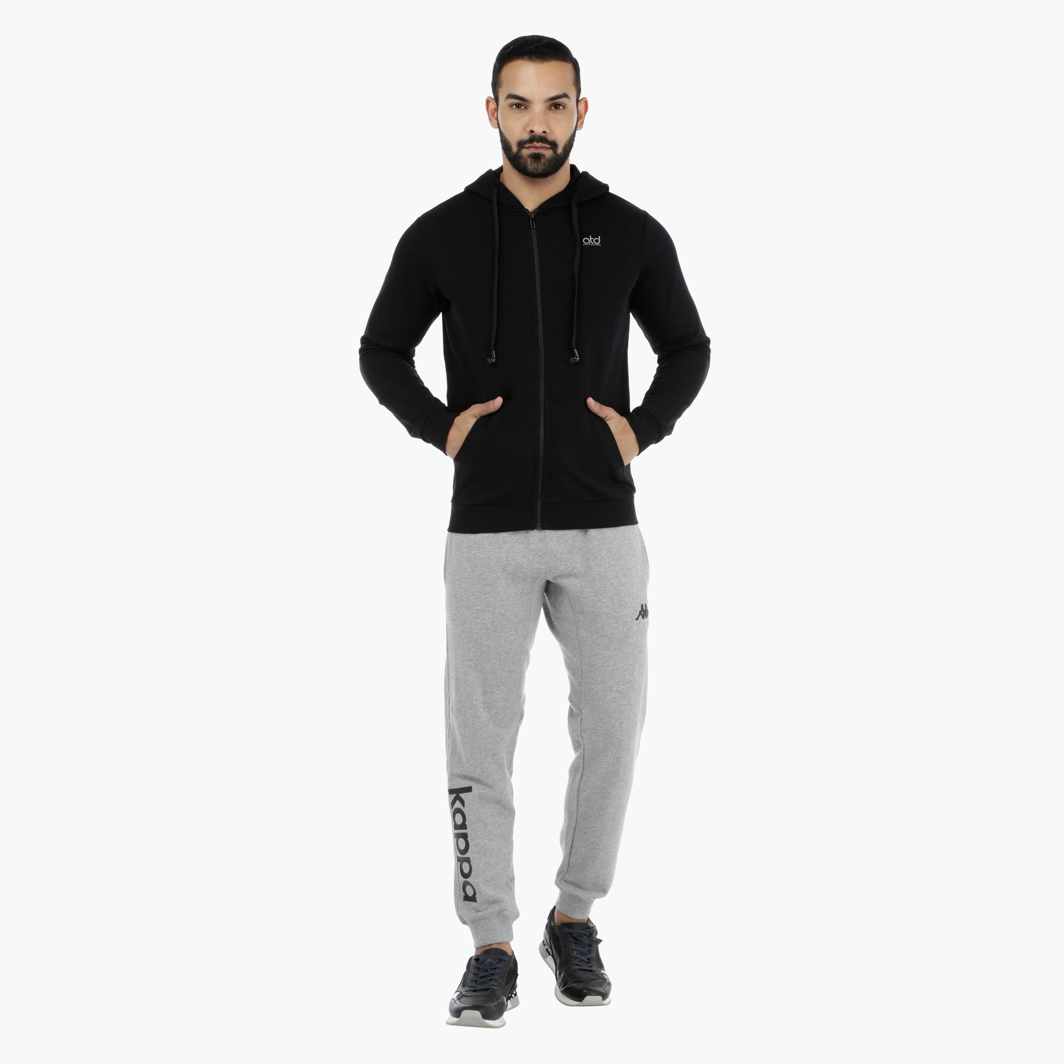 Hooded Sweatshirt with Earbuds-men-winterwear-hoodiesandsweatshirts-image-5