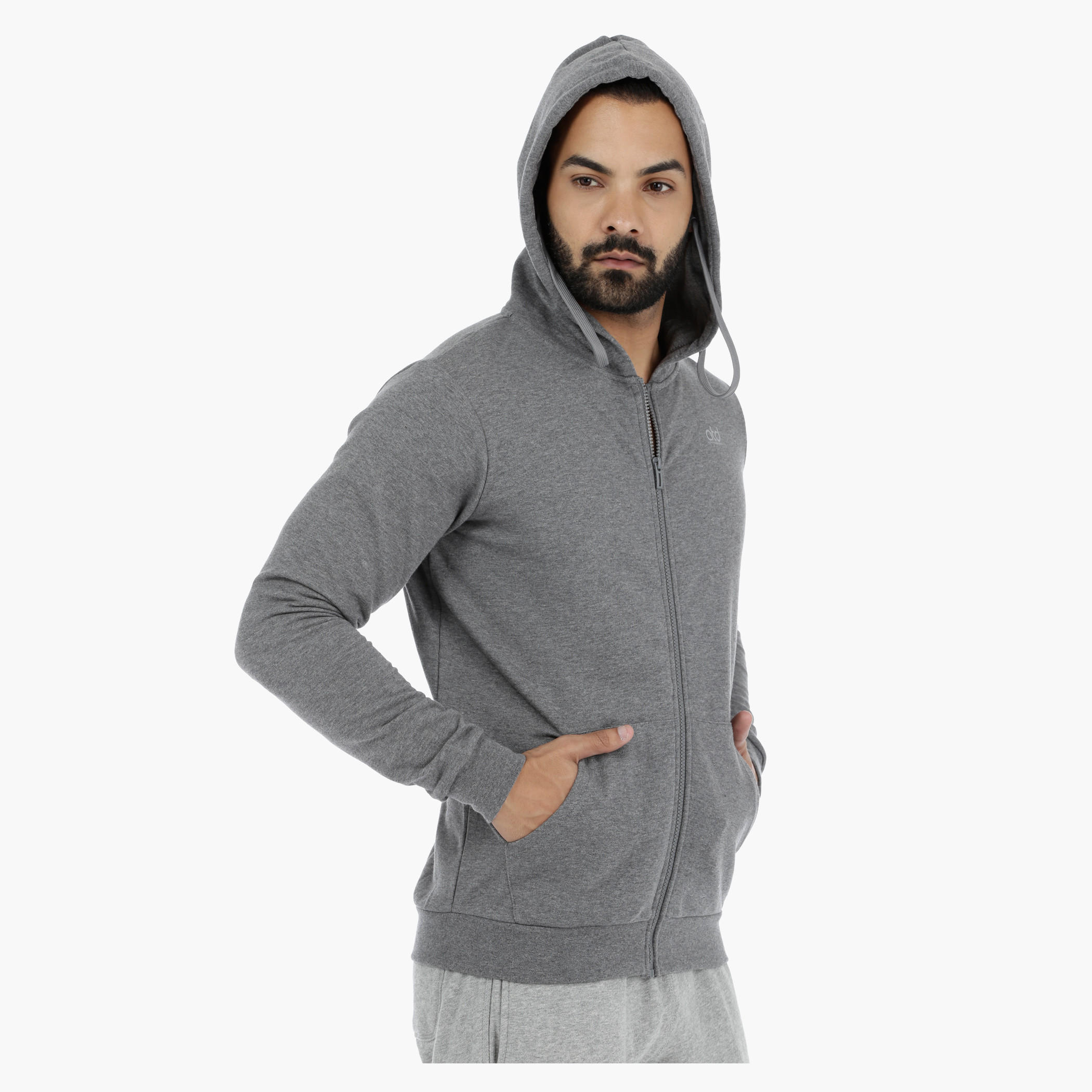 Hooded Sweatshirt with Earbuds-men-winterwear-hoodiesandsweatshirts-image-8