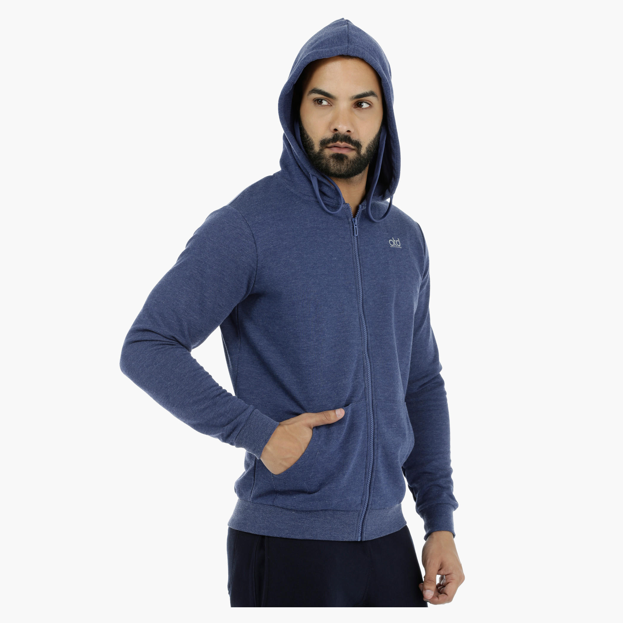Hooded Sweatshirt with Earbuds-men-winterwear-hoodiesandsweatshirts-image-18