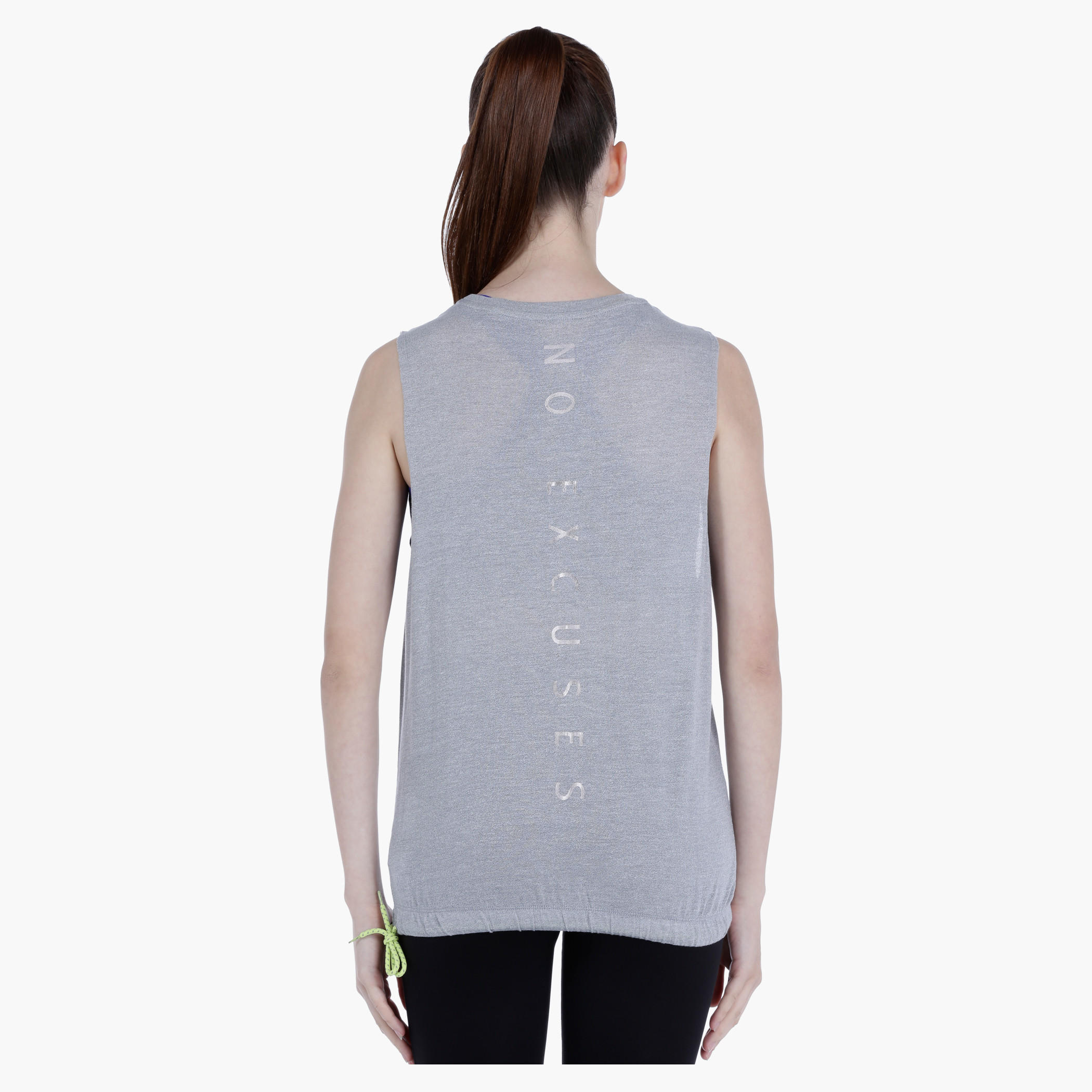 Printed Vest with Round Neck and Elasticised Hem-women-clothing-tshirts-image-2