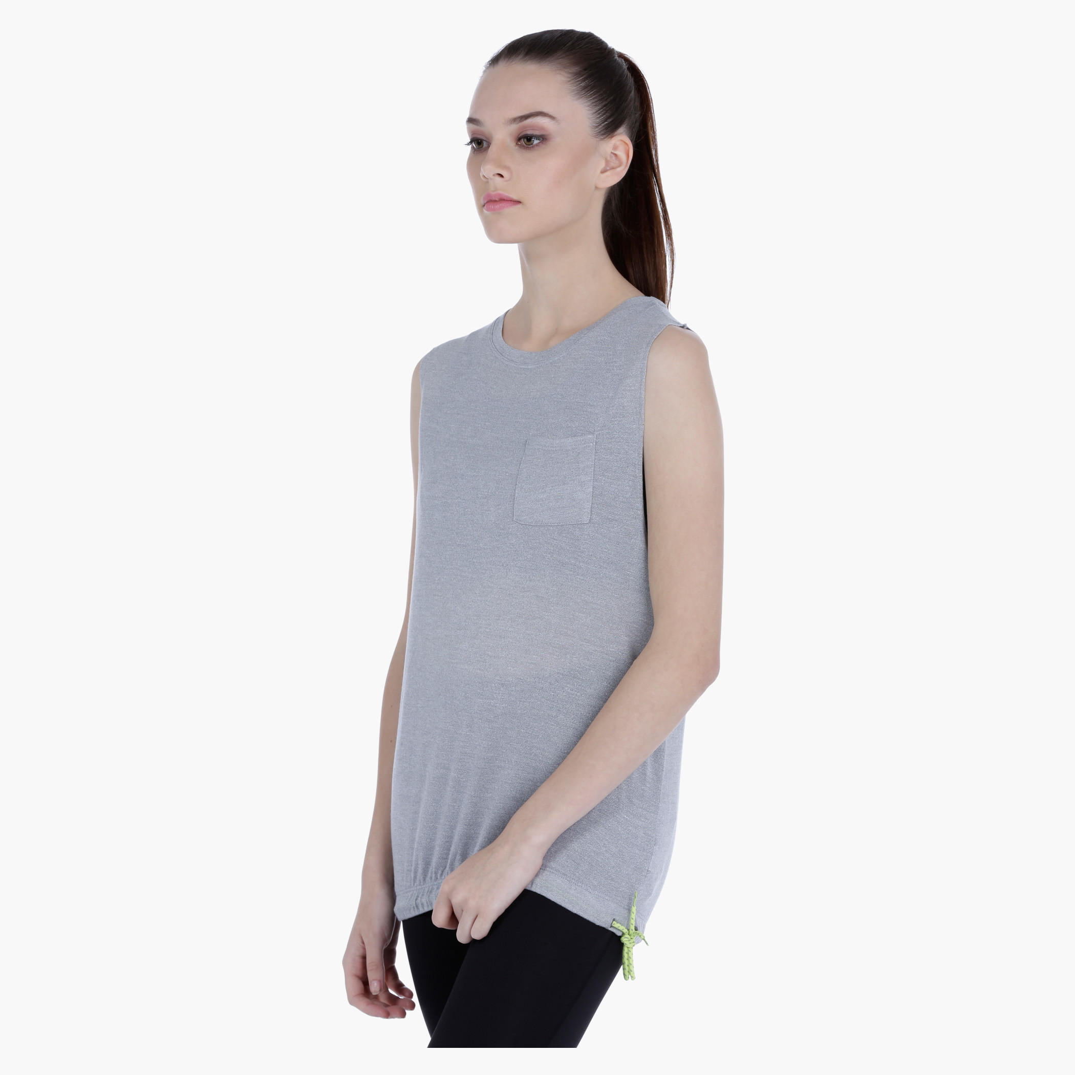 Printed Vest with Round Neck and Elasticised Hem-women-clothing-tshirts-image-3