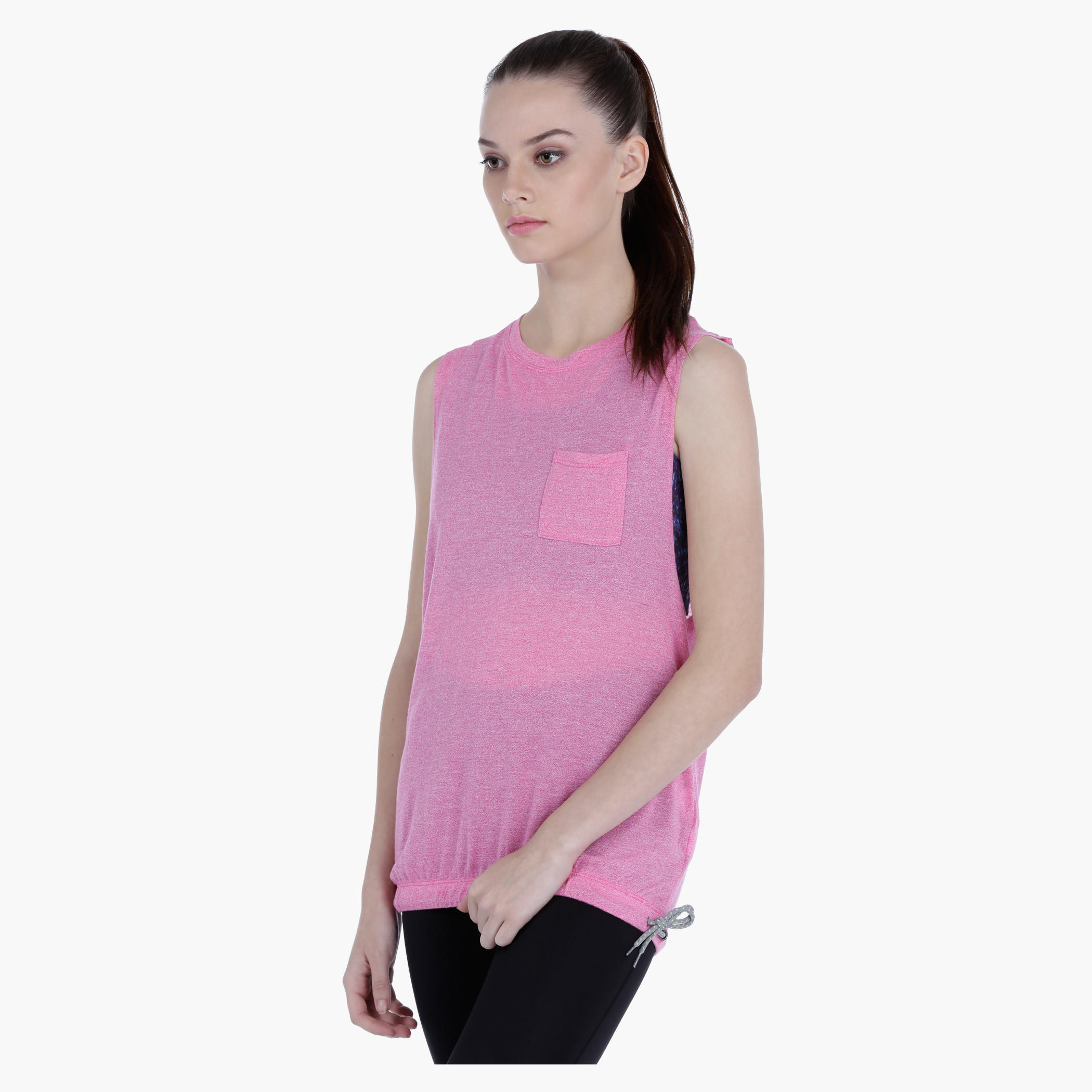Printed Vest with Round Neck and Elasticised Hem-women-clothing-tshirts-image-8