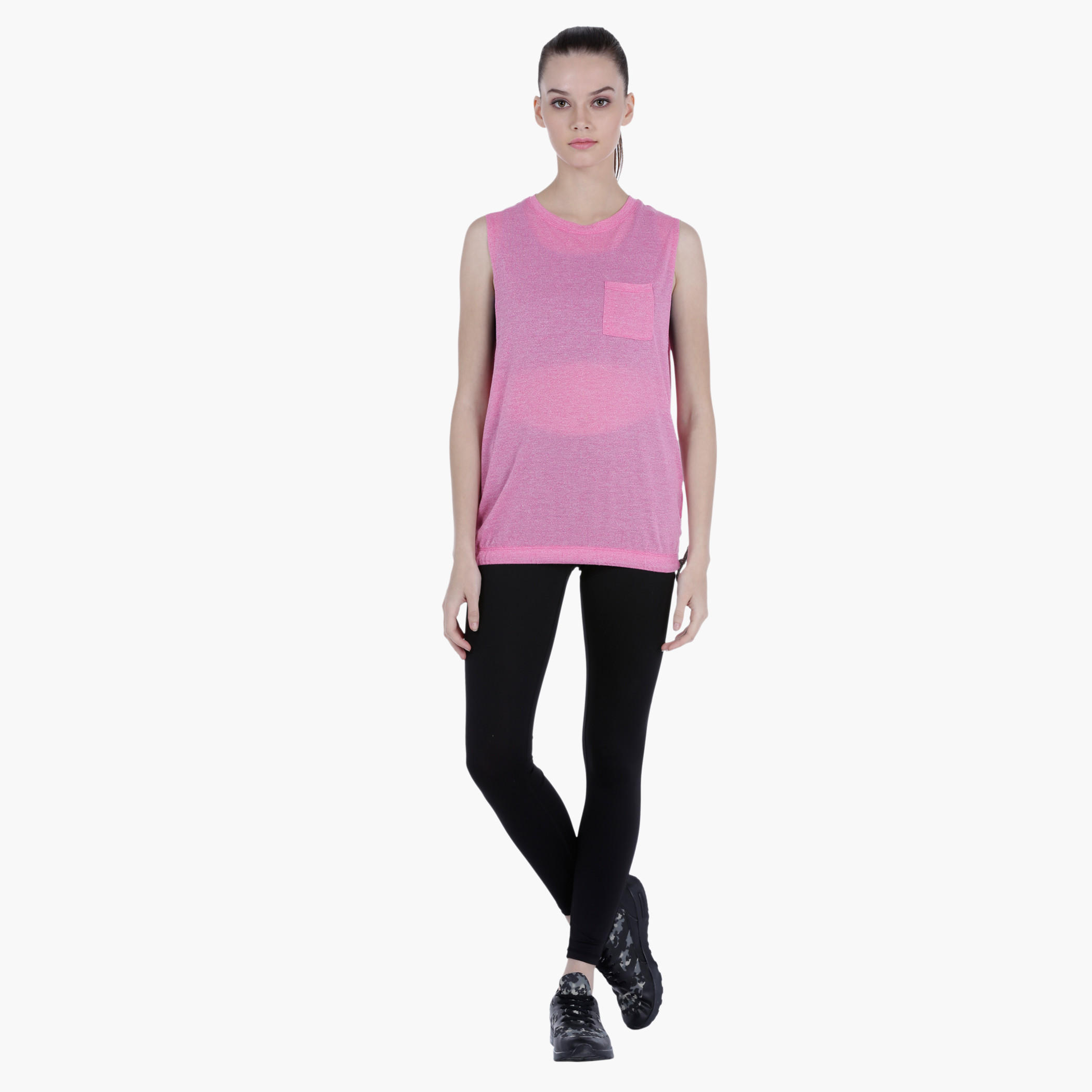Printed Vest with Round Neck and Elasticised Hem-women-clothing-tshirts-image-10