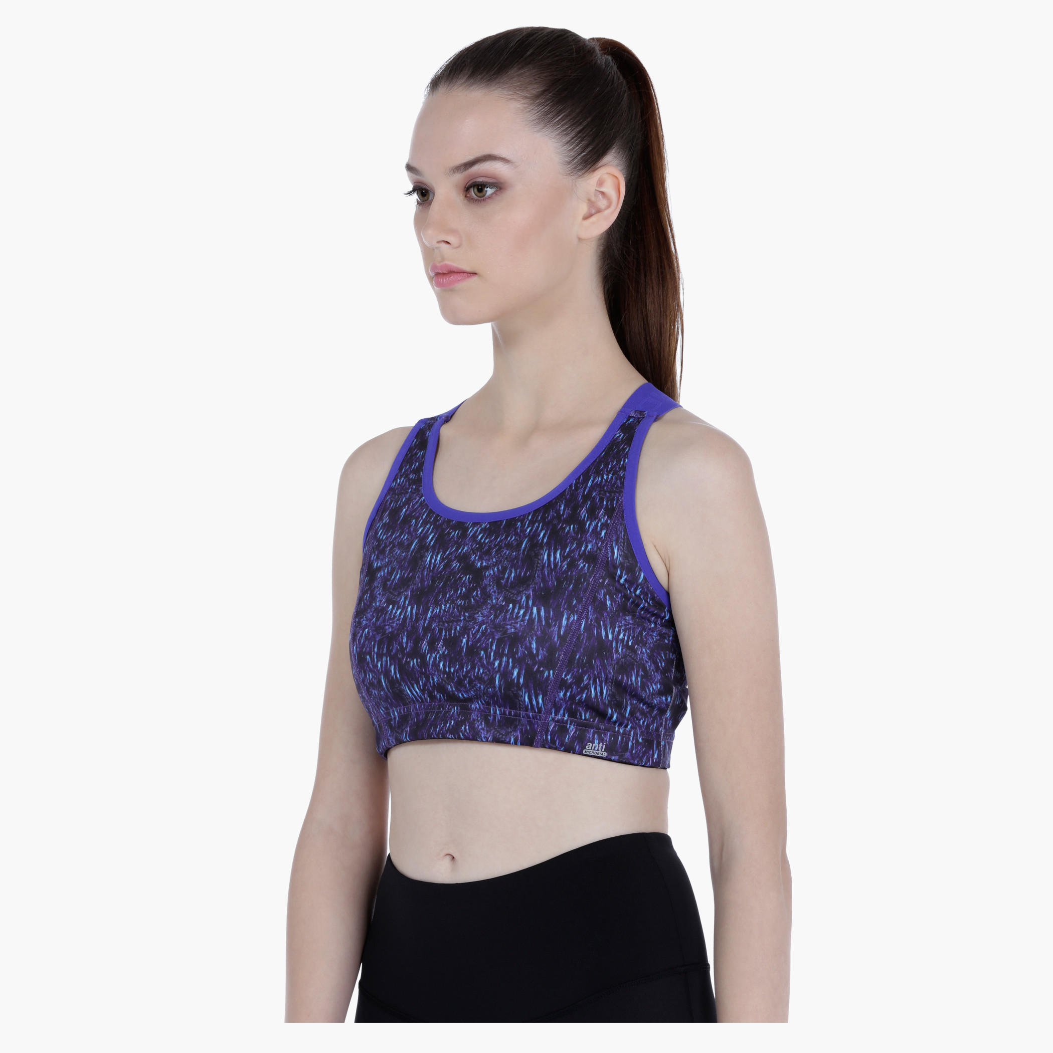 Printed Sports Bra with Garter Straps-sports-women-clothing-sportsbras-image-3