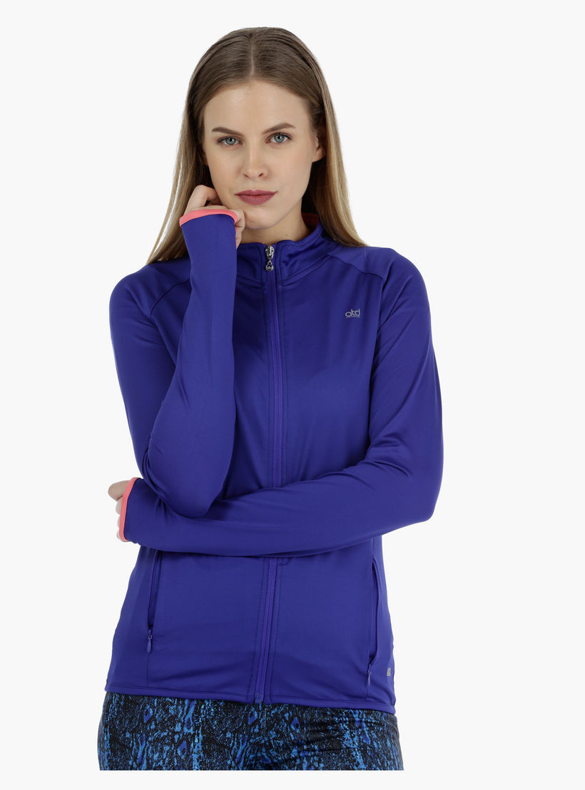 Full-sleeved Training Jacket with Mesh Inserts-women-clothing-sportswearandactivewear-coatsandjackets-jackets-image-1
