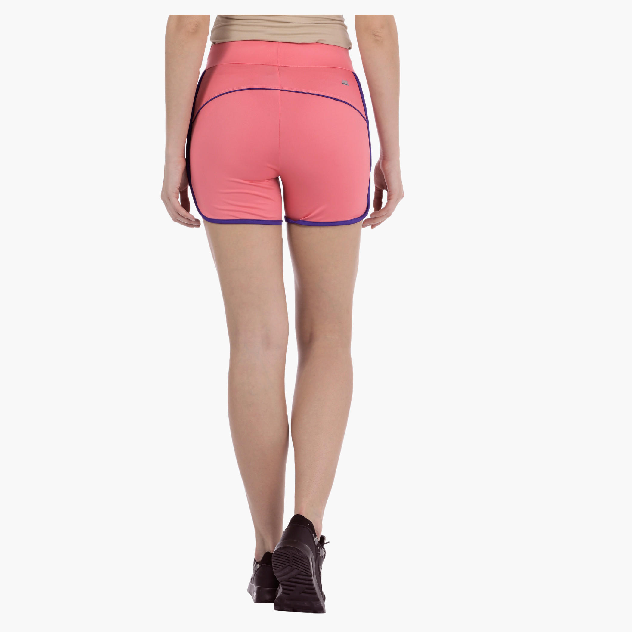 Woven Shorts with Contrast Piping-women-clothing-sportswearandactivewear-bottoms-image-2