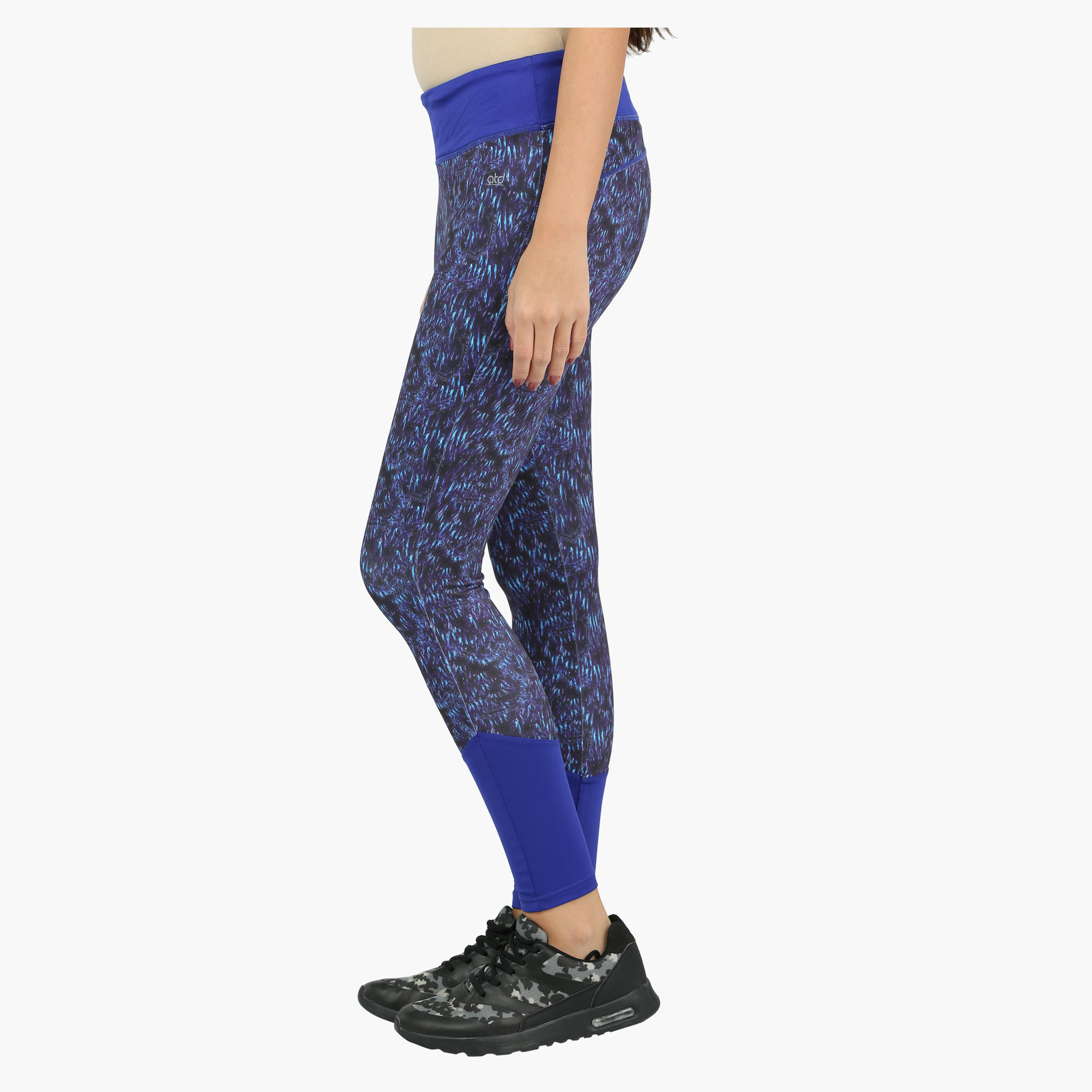 Printed Leggings with Elasticised Waistband-women-clothing-sportswearandactivewear-bottoms-image-3