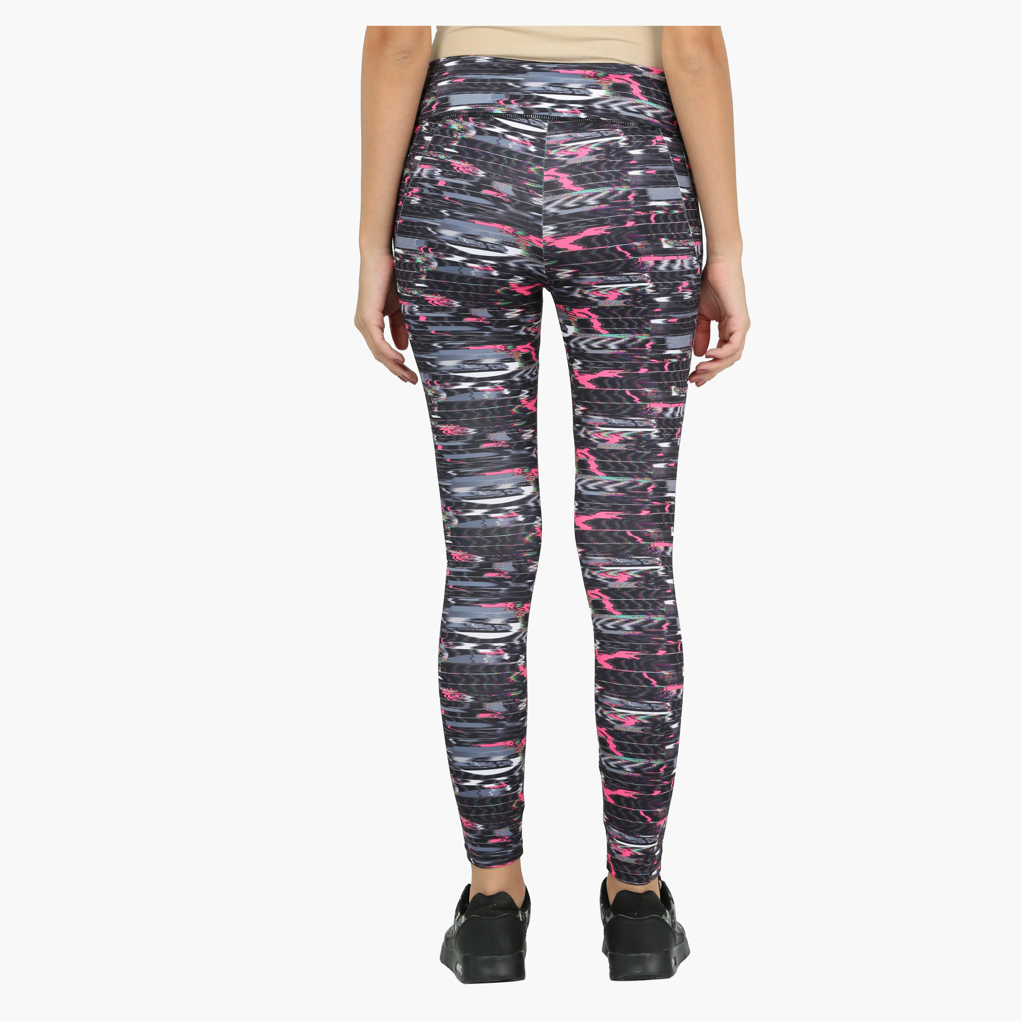 Printed Leggings with Elasticised Waistband-women-clothing-sportswearandactivewear-bottoms-image-2