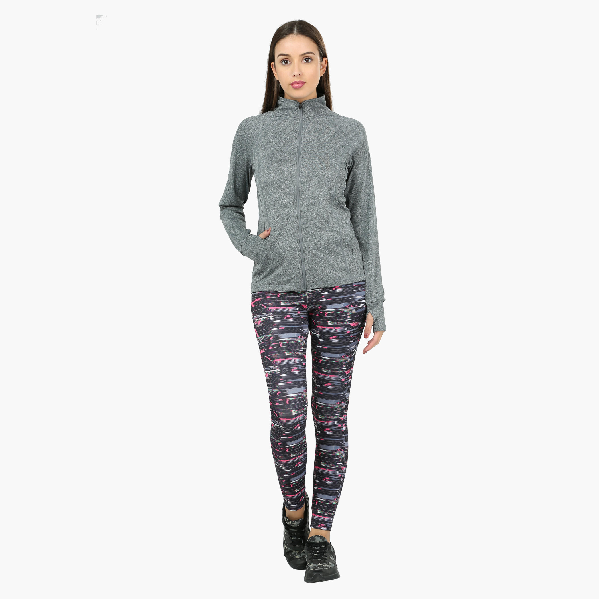 Printed Leggings with Elasticised Waistband-women-clothing-sportswearandactivewear-bottoms-image-5