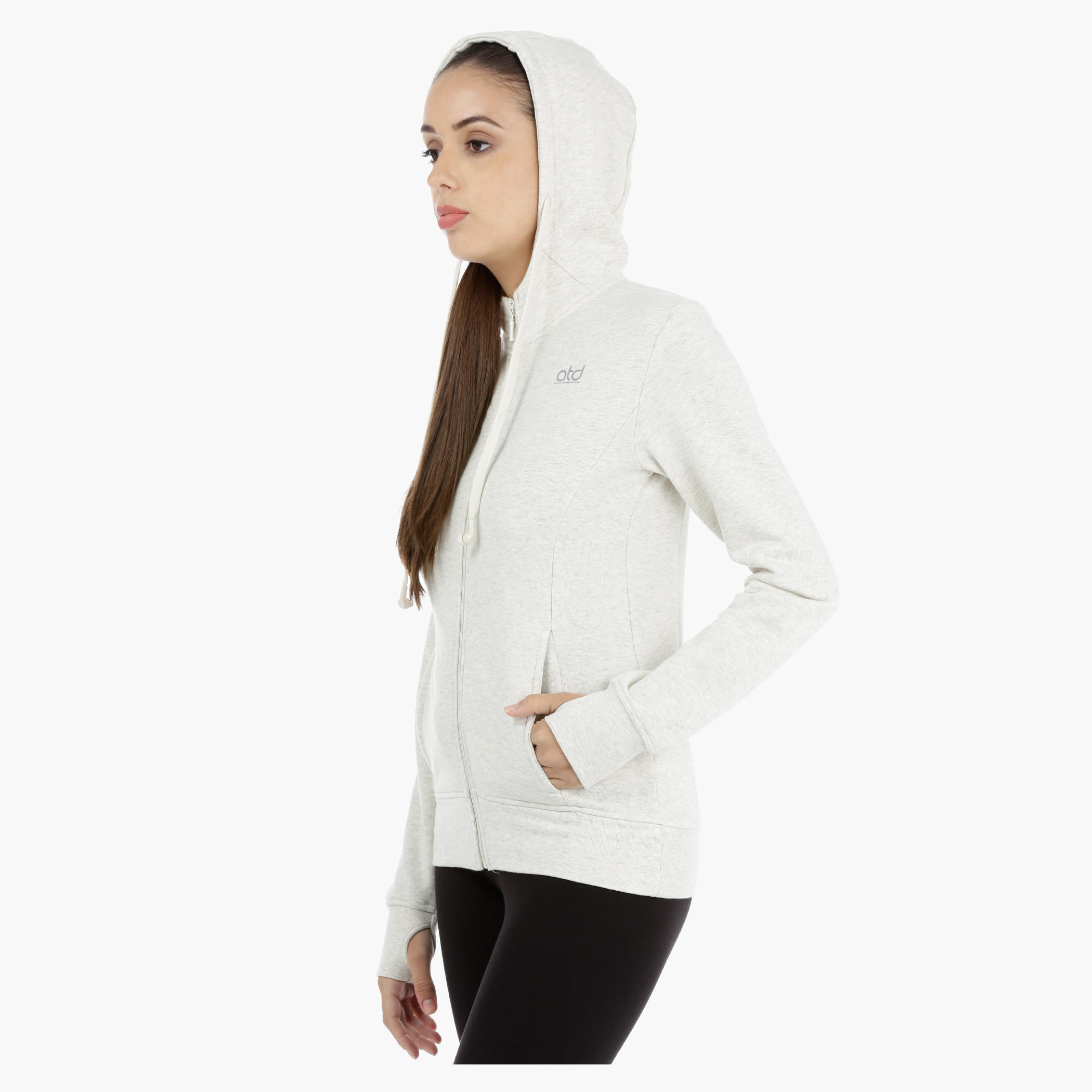 Hooded Long Sleeves Jacket with Earbuds-women-clothing-sportswearandactivewear-hoodiesandsweatshirts-image-3