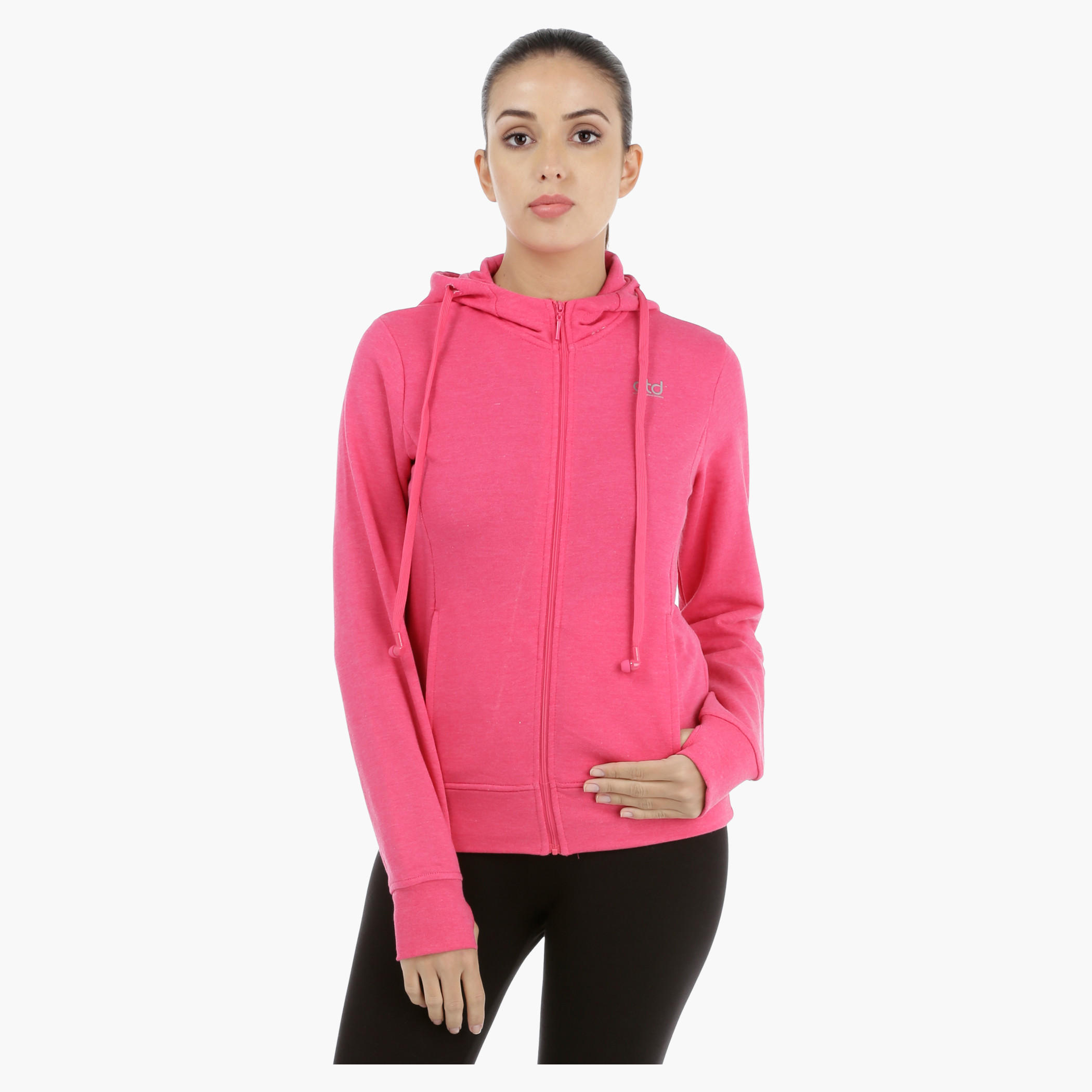 Hooded Long Sleeves Jacket with Earbuds-women-clothing-sportswearandactivewear-hoodiesandsweatshirts-image-6