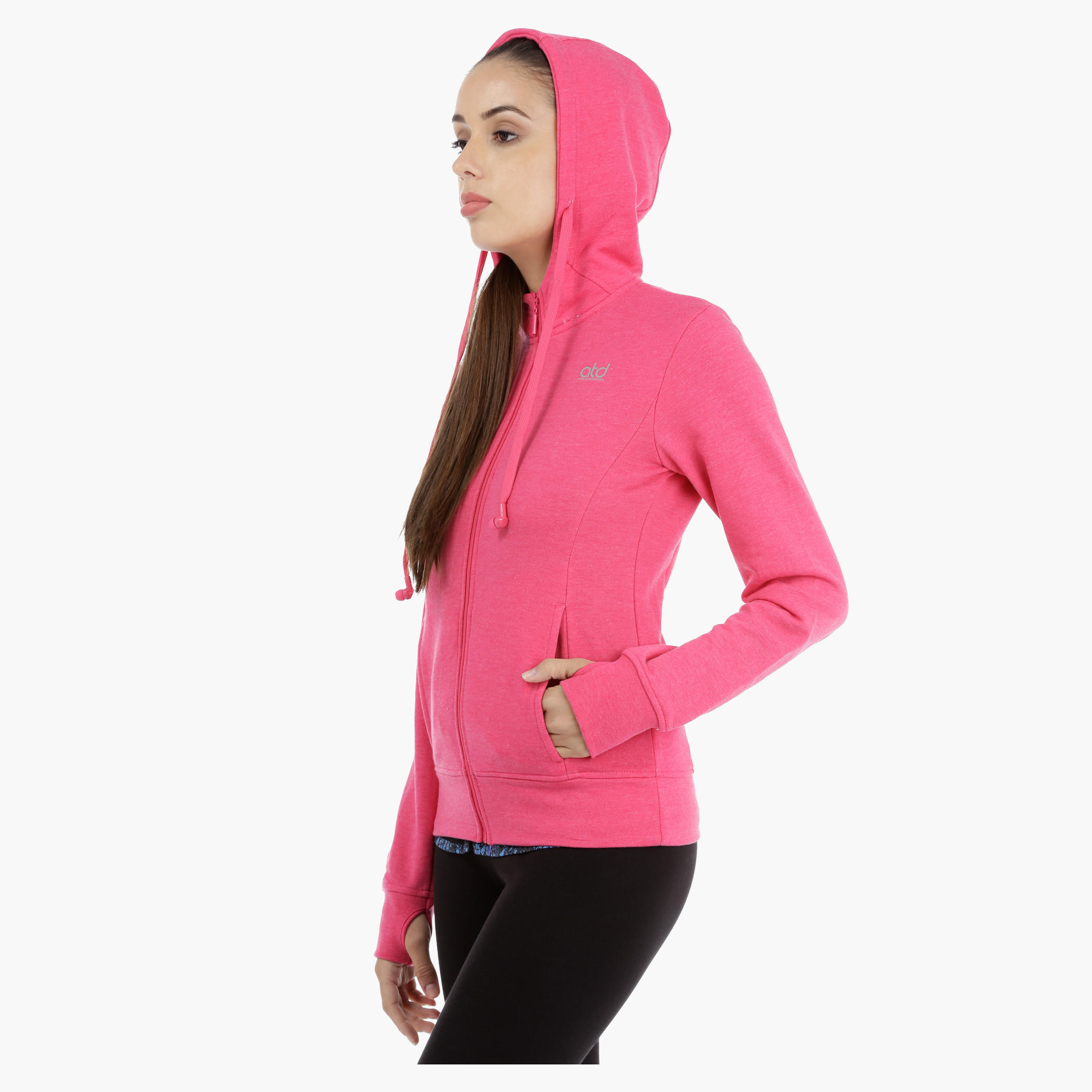 Hooded Long Sleeves Jacket with Earbuds-women-clothing-sportswearandactivewear-hoodiesandsweatshirts-image-8