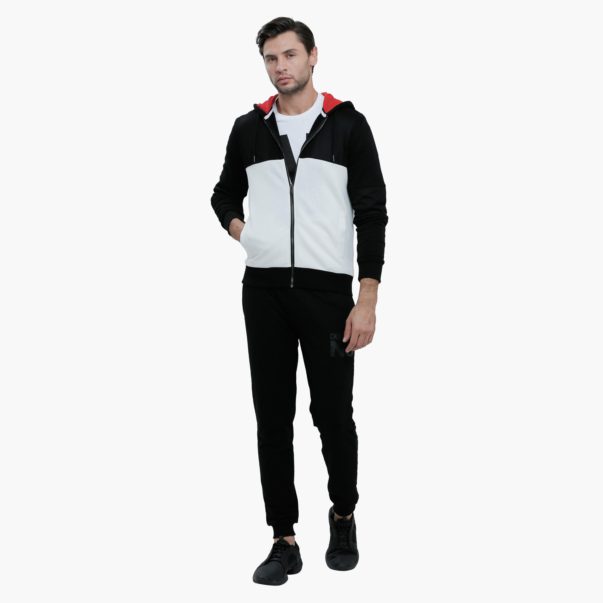 Graphic Print Full Length Jog Pants with Cuffs-men-clothing-bottoms-joggers-image-5