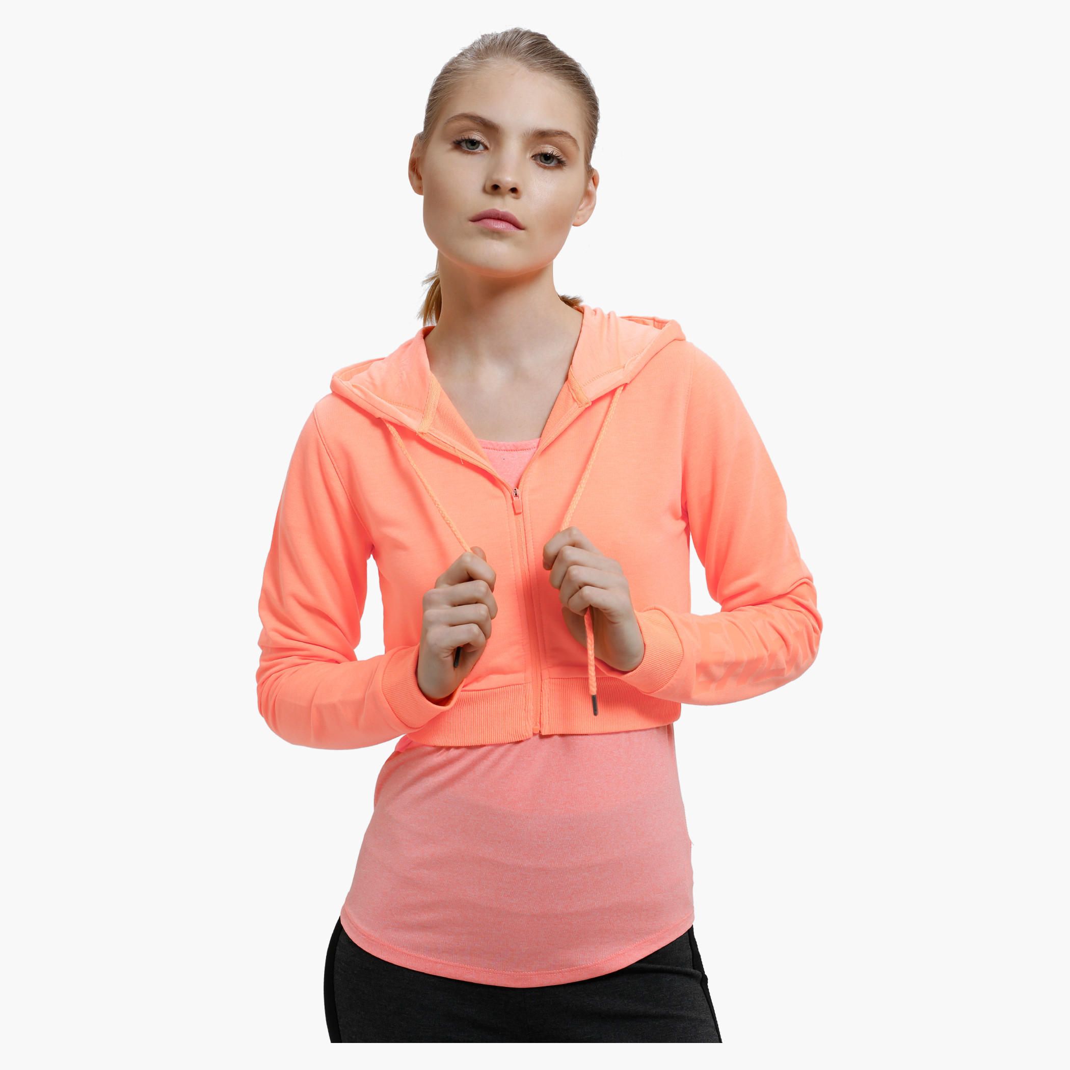 Front Open Sweatshirt with Hood and Long Sleeves-women-winterwear-hoodiesandsweatshirts-sweatshirts-image-5