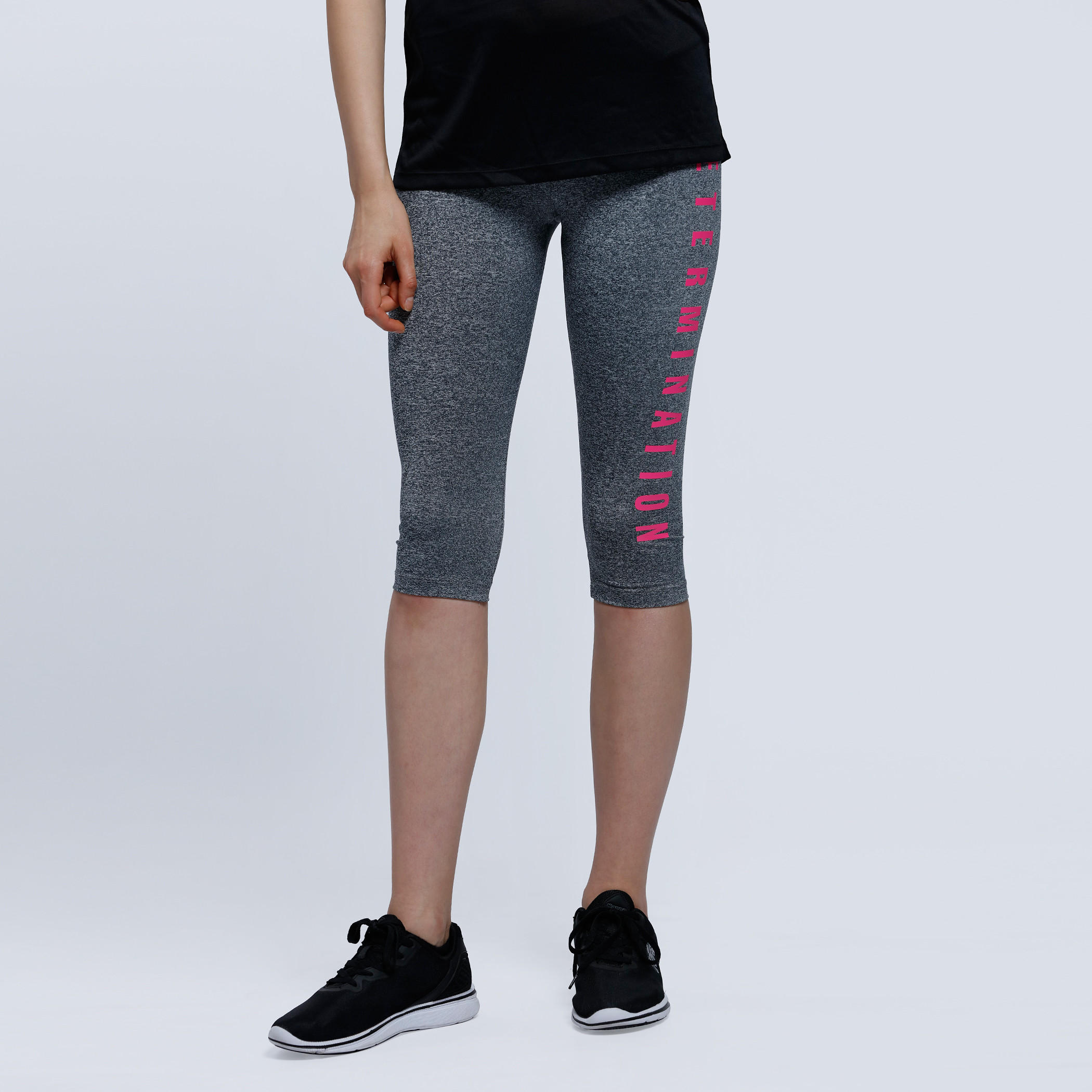 Knee Length Leggings with Elasticised Waistband-women-clothing-sportswearandactivewear-bottoms-image-1